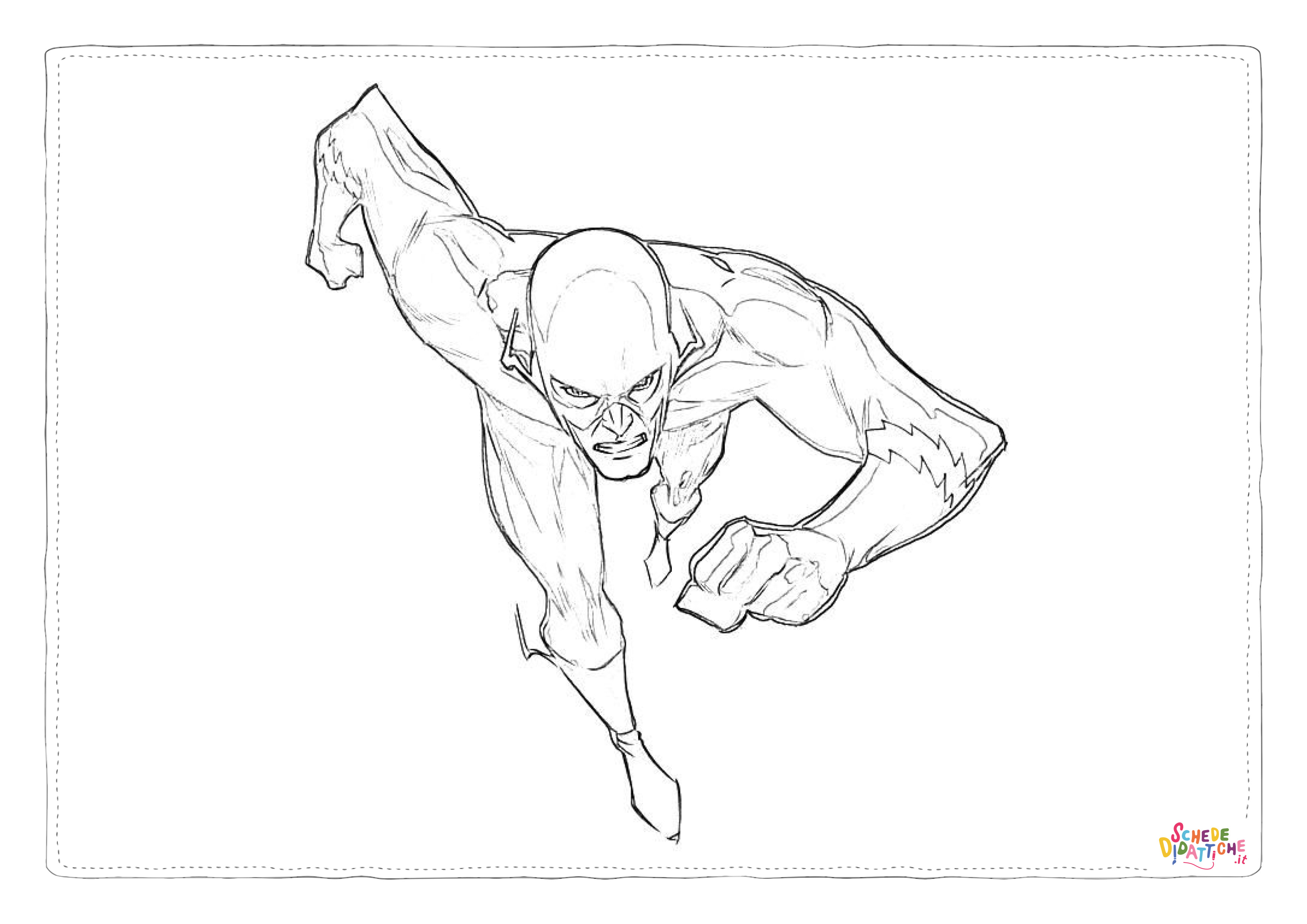 Disegno di Flash da stampare e colorare