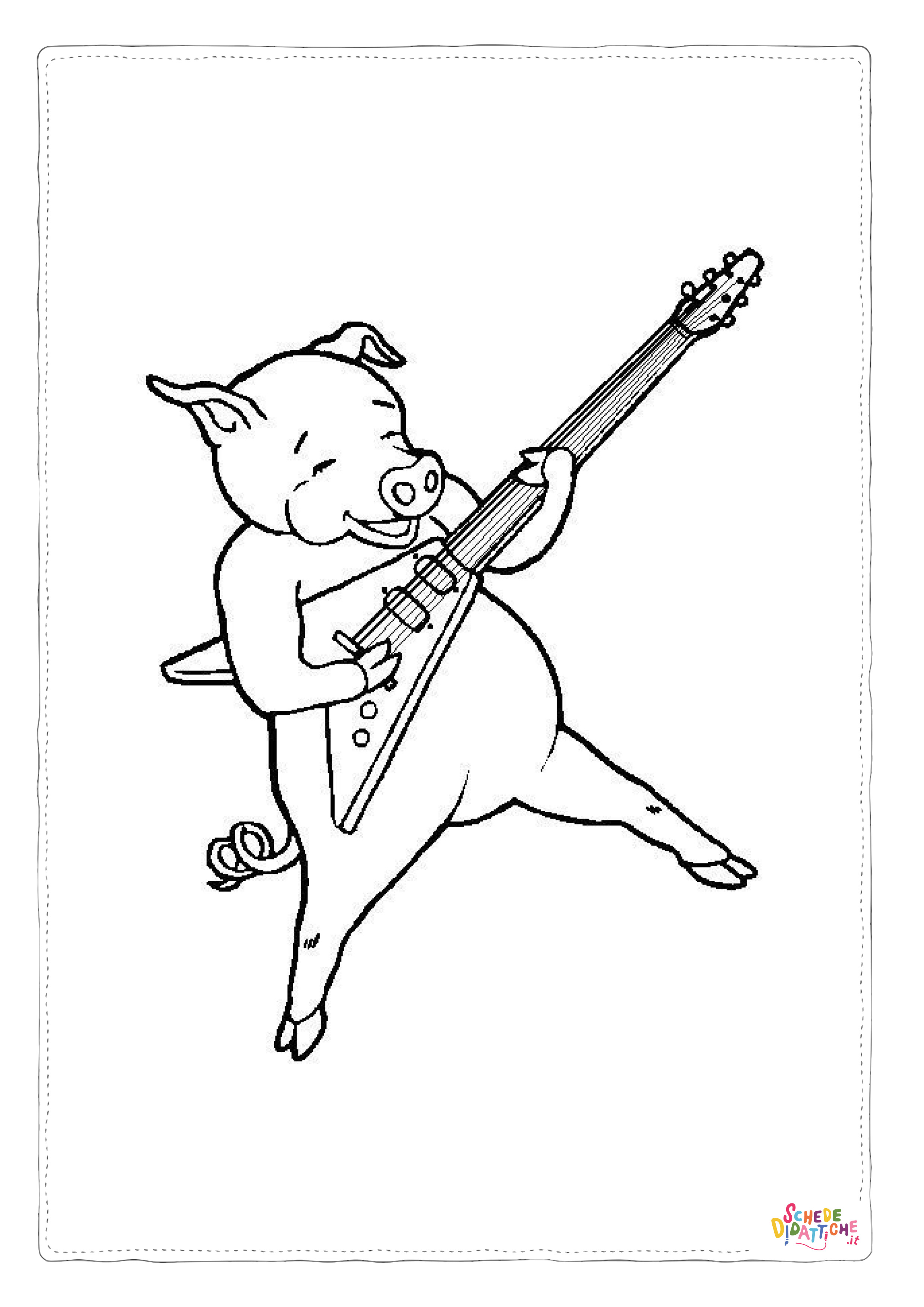 Disegno di musicista da stampare e colorare 25