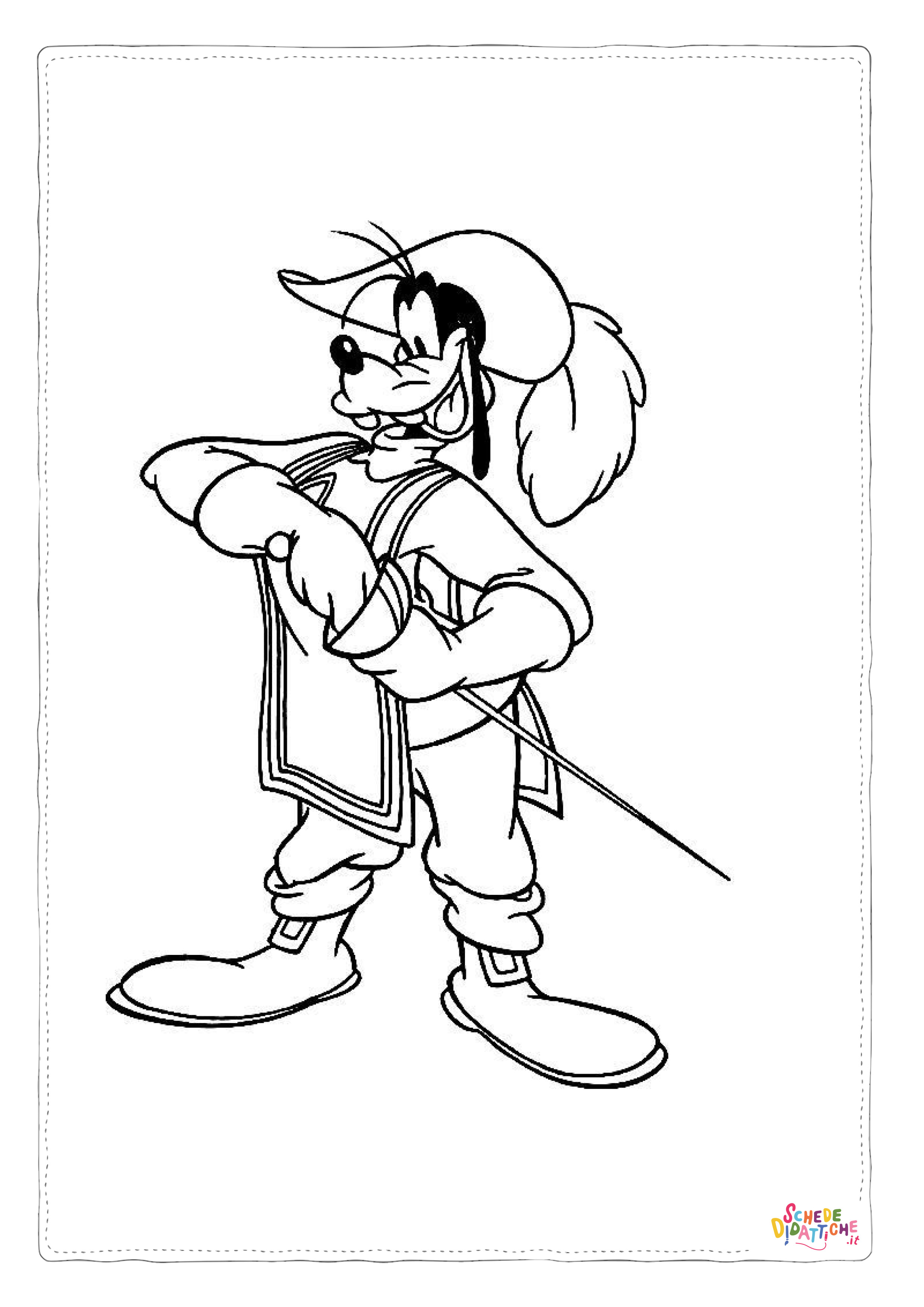 Disegno di Pippo da stampare e colorare 73