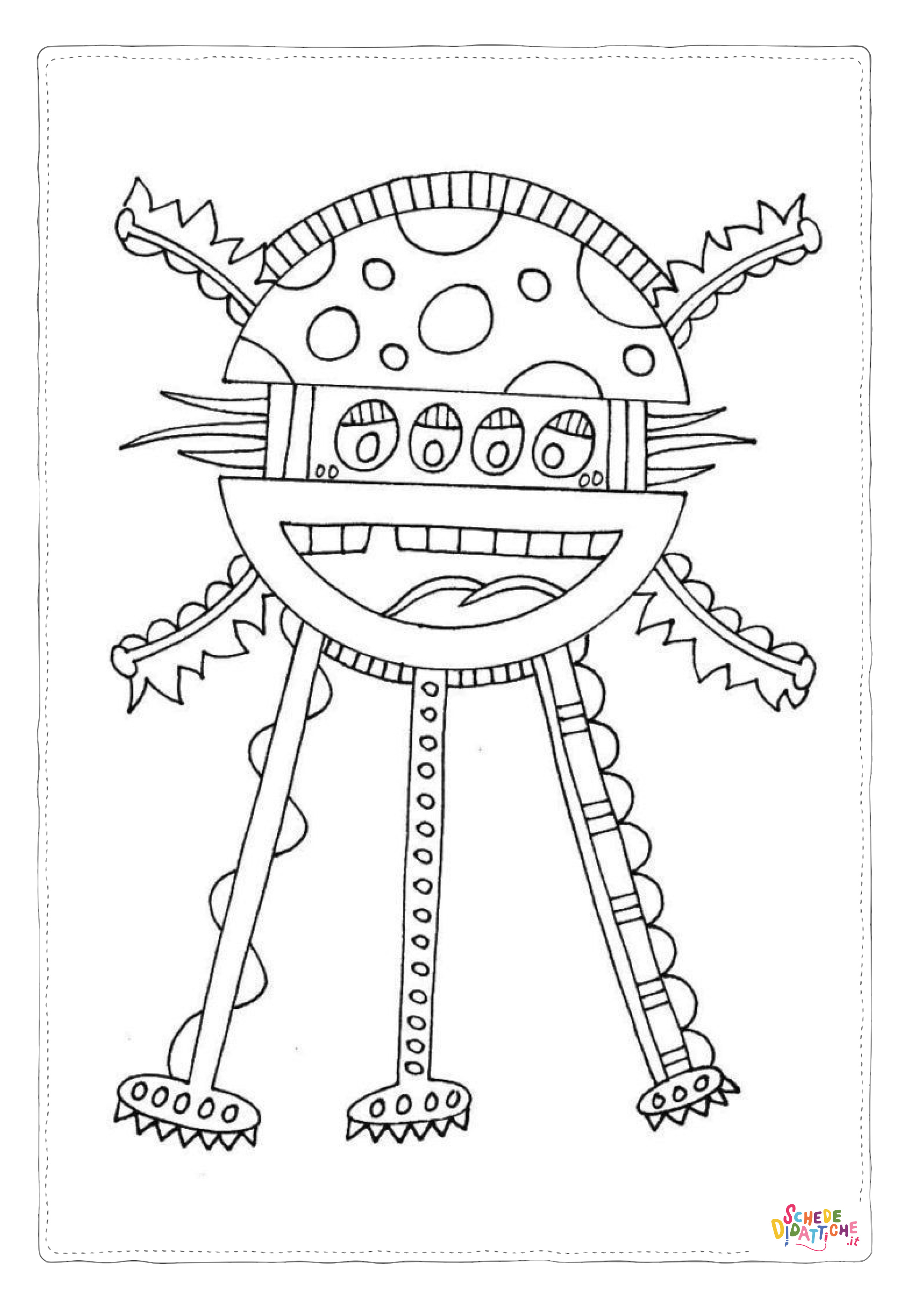 Disegno "Disegno di alieno da stampare e colorare 31" Disegno di alieno da stampare e colorare 31