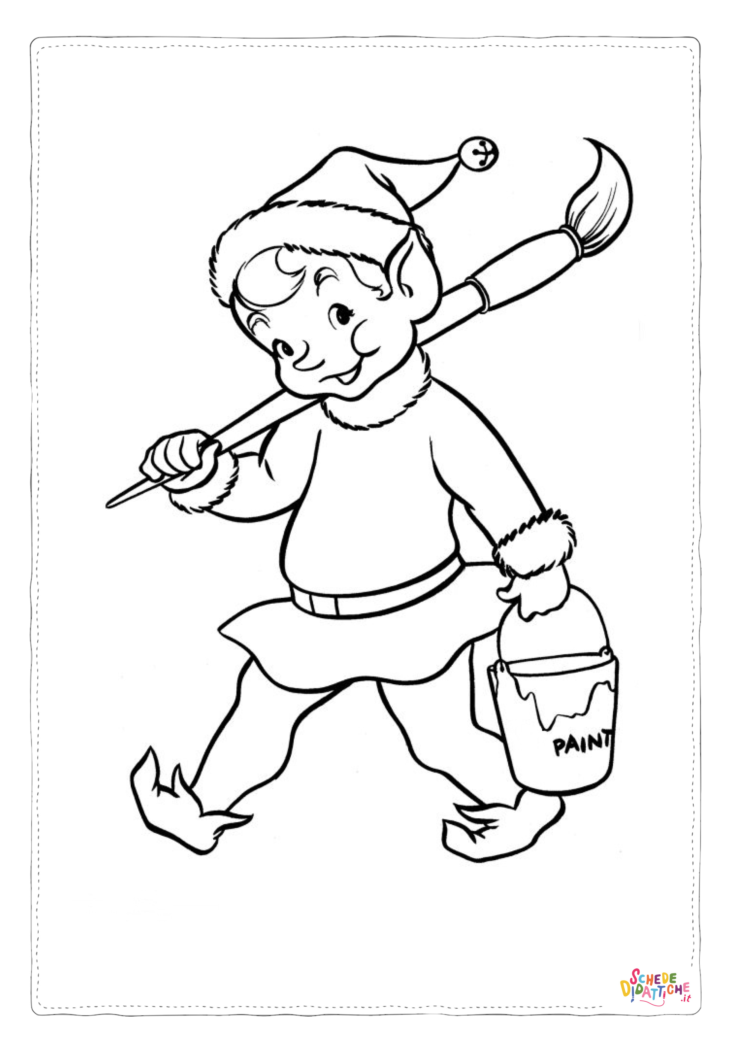 Disegno "Disegno di artista da stampare e colorare 8" Disegno di artista da stampare e colorare 8