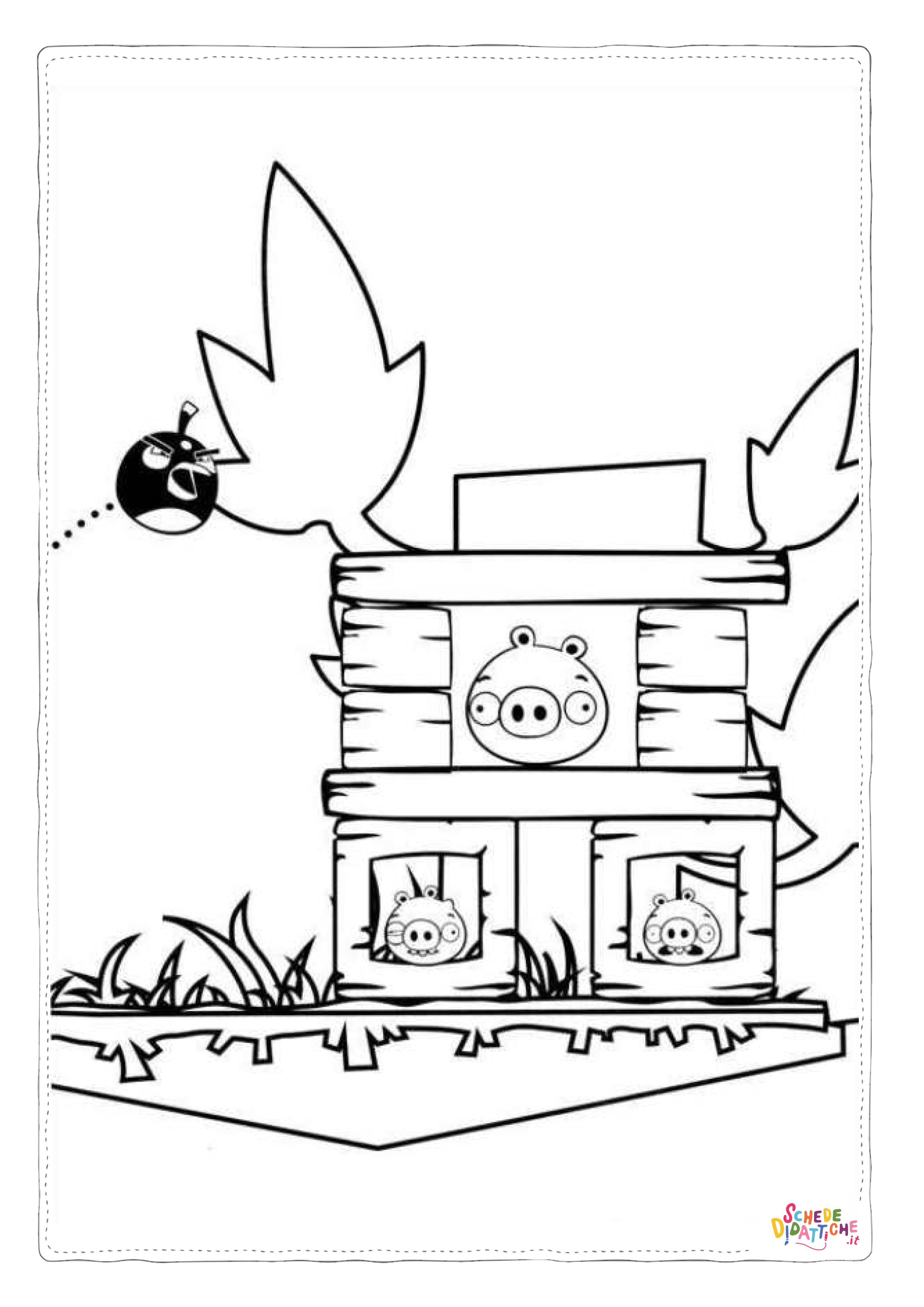 Disegno "Disegno di Angry birds da stampare e colorare 51" Disegno di Angry birds da stampare e colorare 51