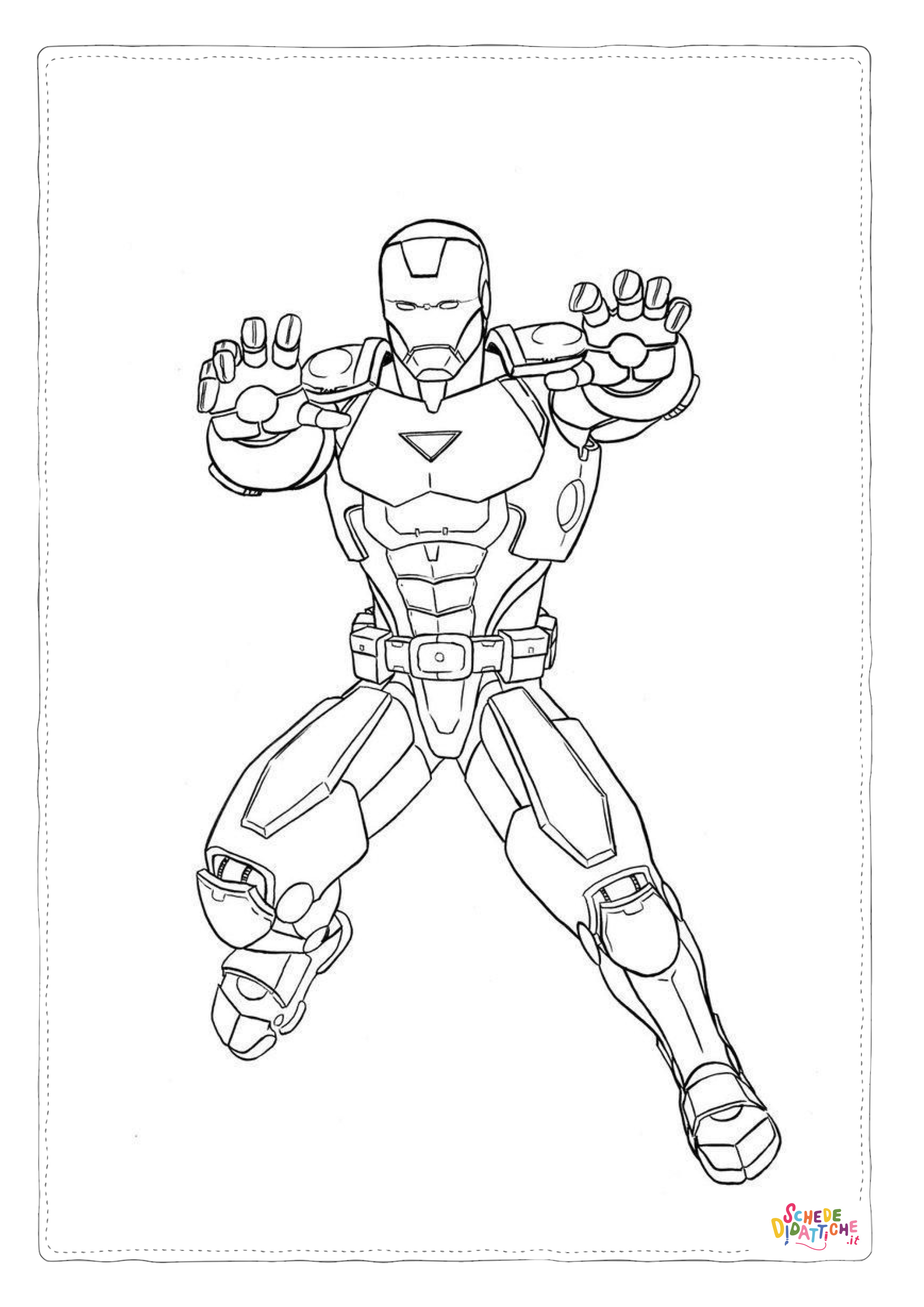 Disegno di Iron Man da stampare e colorare 24