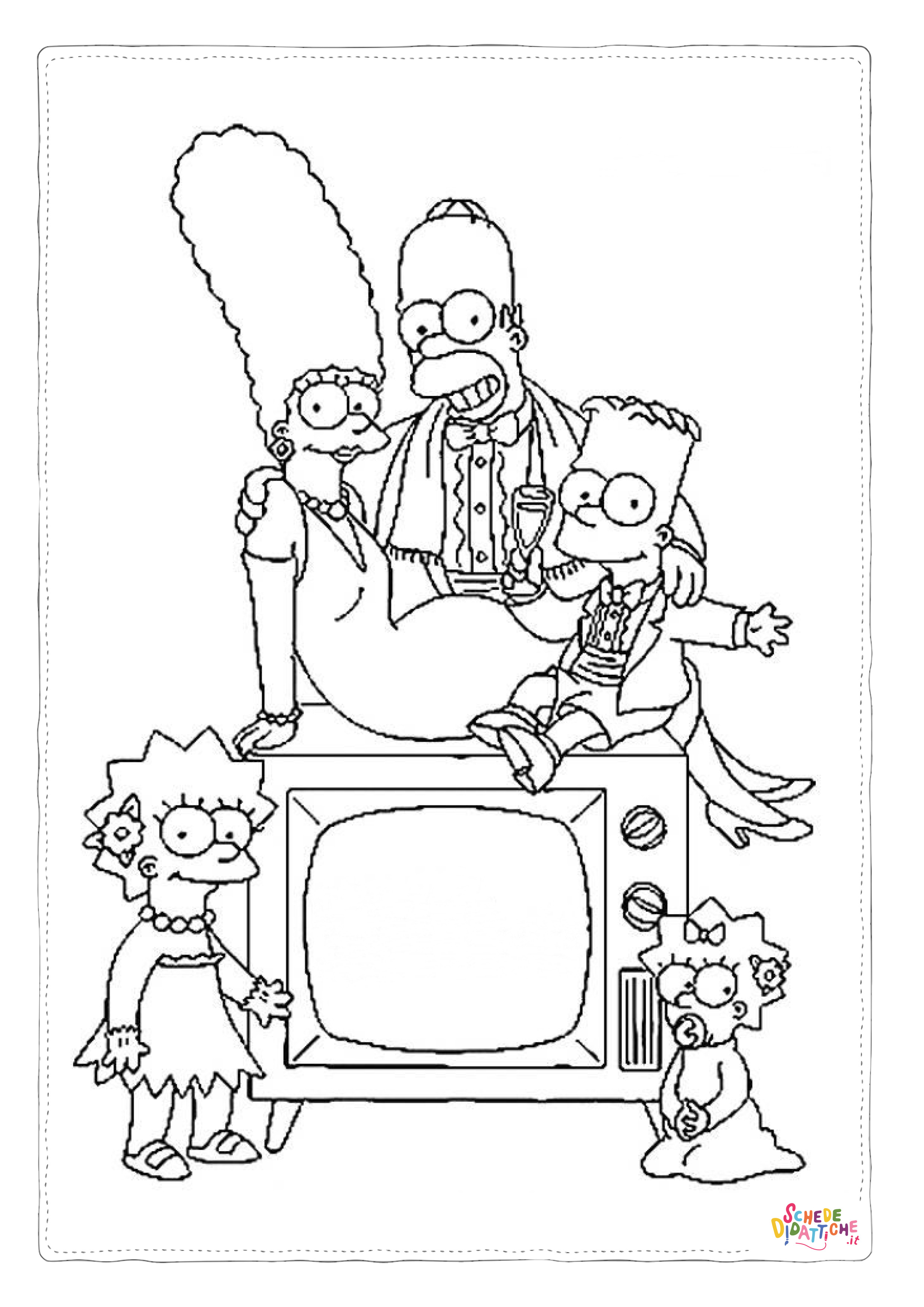 Disegno di I Simpson da stampare e colorare 48