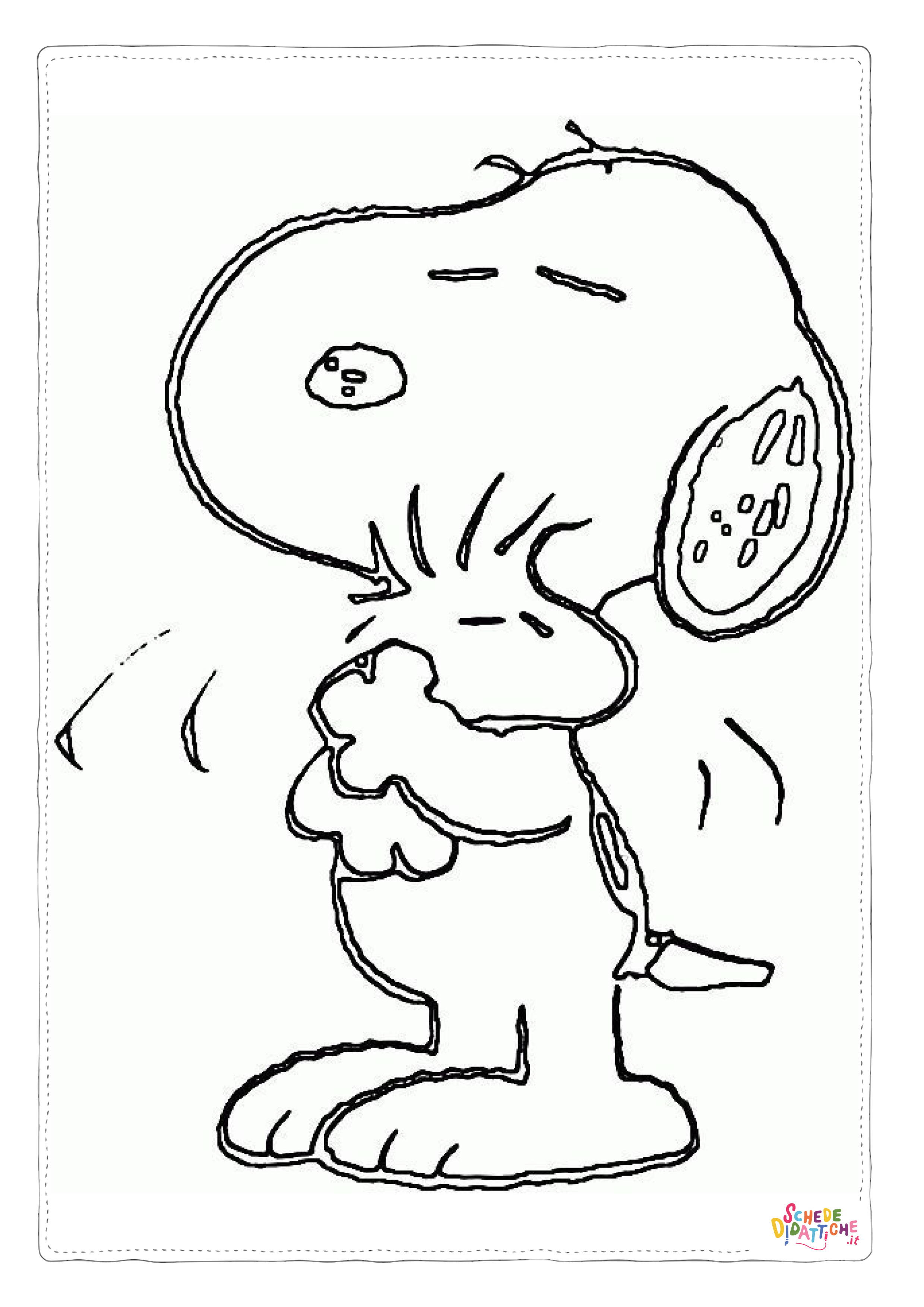 Disegno "Disegno di Snoopy da stampare e colorare 64" Disegno di Snoopy da stampare e colorare 64
