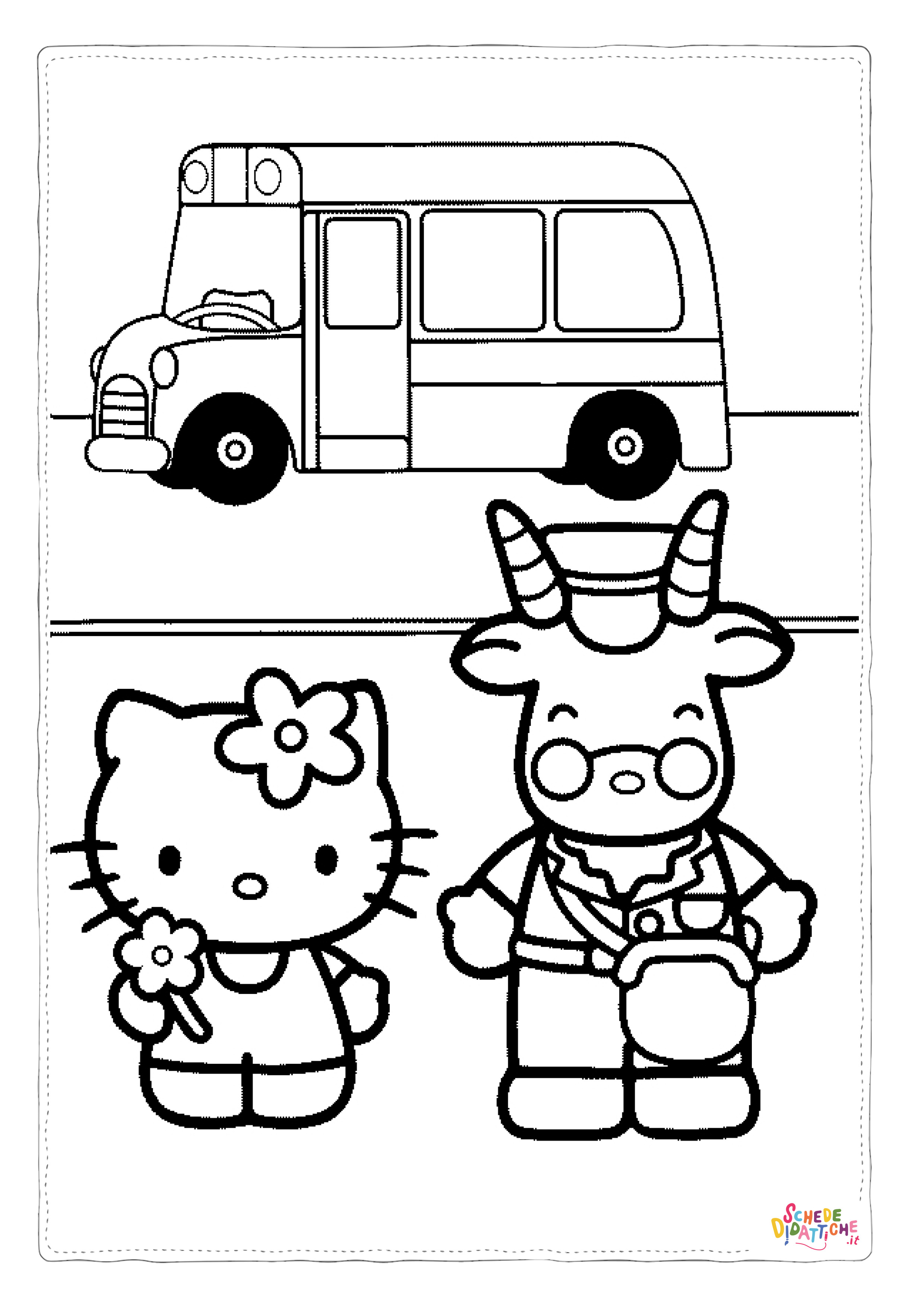 Disegno "Disegno di Hello Kitty da stampare e colorare 150" Disegno di Hello Kitty da stampare e colorare 150