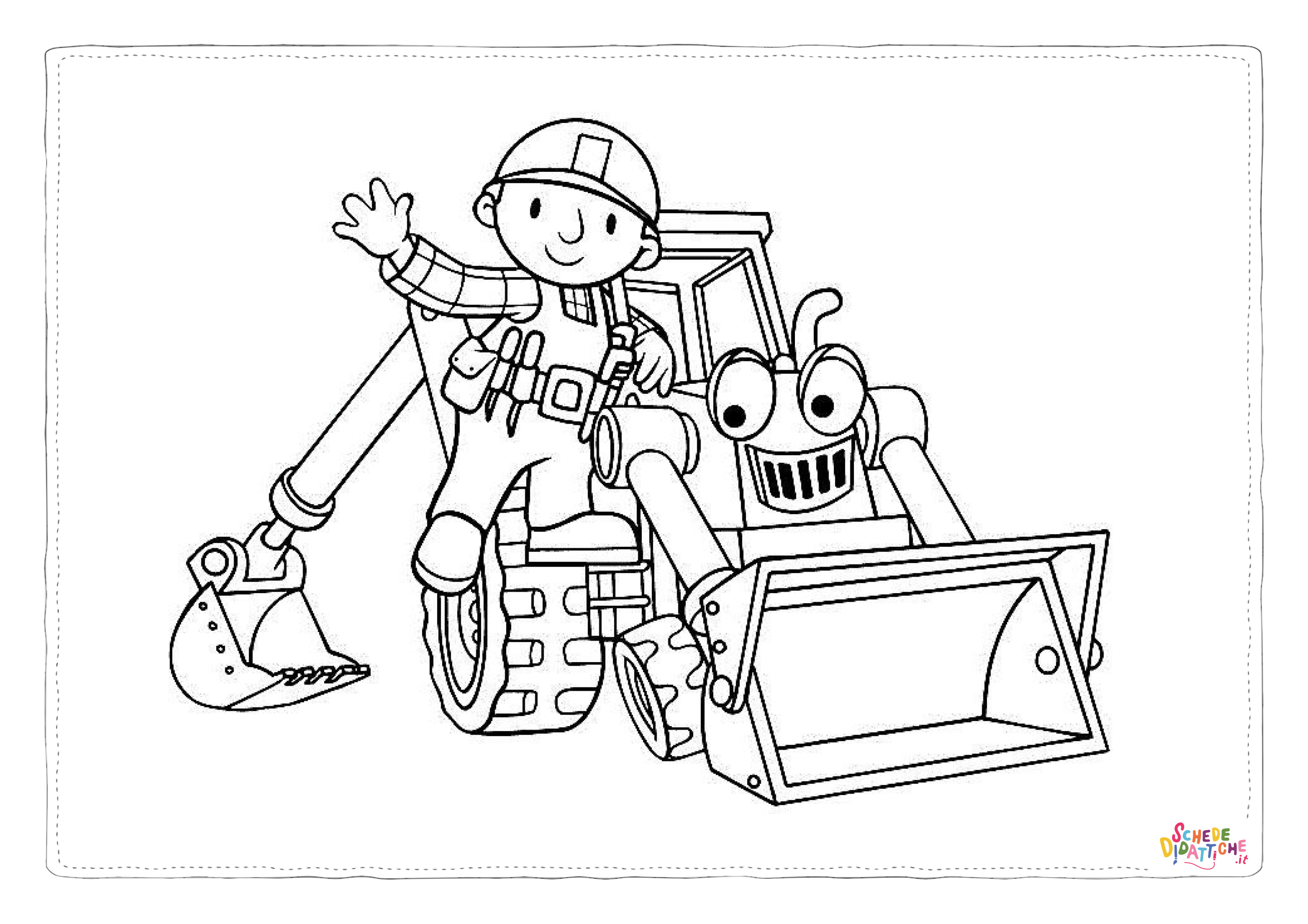 Disegno di Bob aggiustatutto da stampare e colorare 42