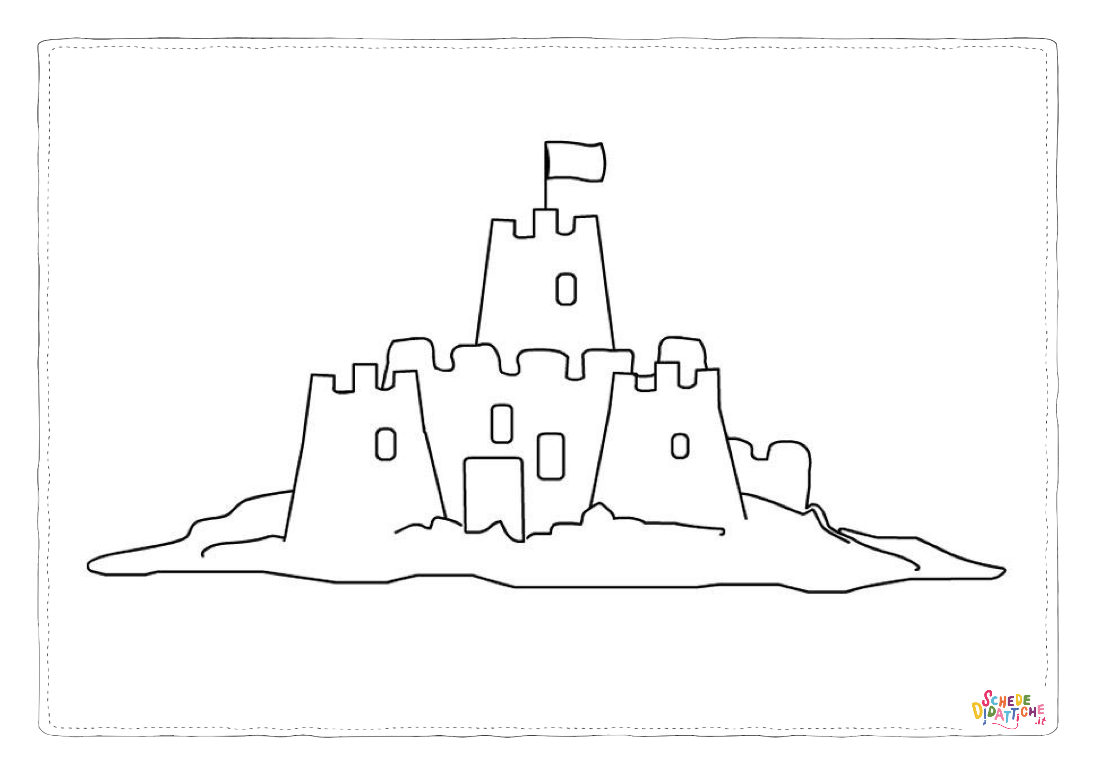 Disegno "Castelli di sapbbia in spiaggia 3" Castelli di sapbbia in spiaggia 3