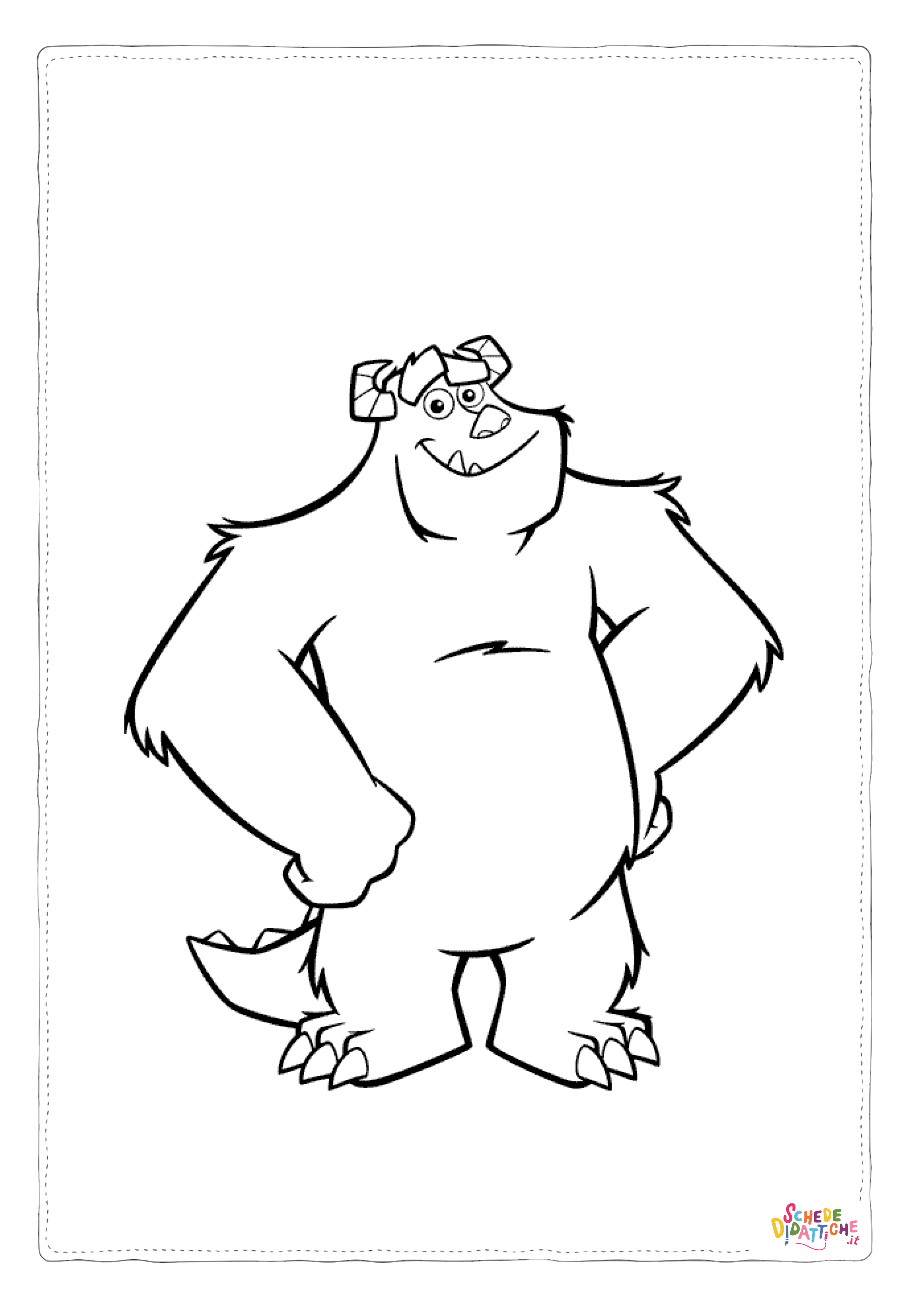Disegno "Disegno di Monsters & Co da stampare e colorare 2" Disegno di Monsters & Co da stampare e colorare 2