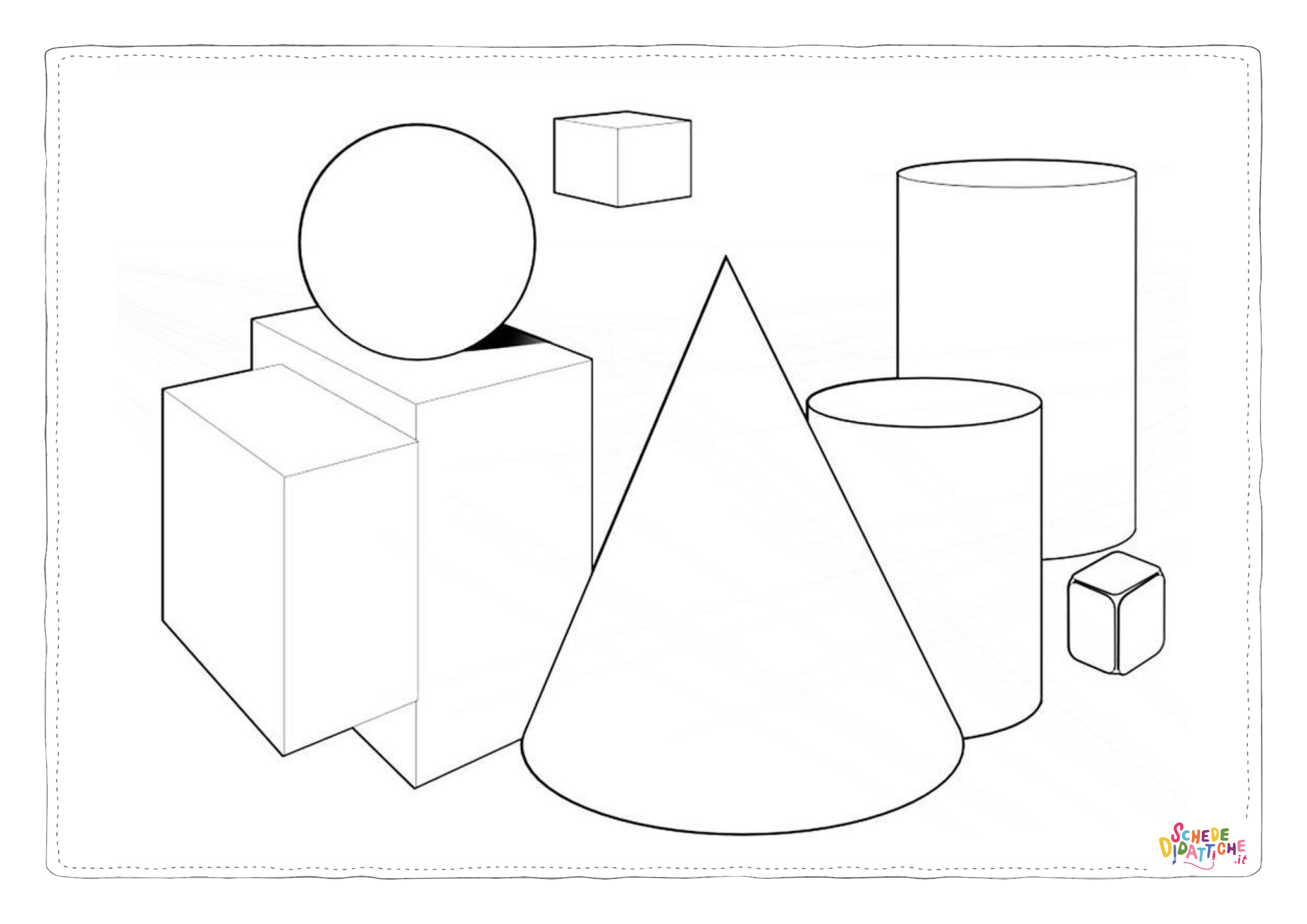 Disegno "Disegno di forma geometrica da stampare e colorare 4" Disegno di forma geometrica da stampare e colorare 4