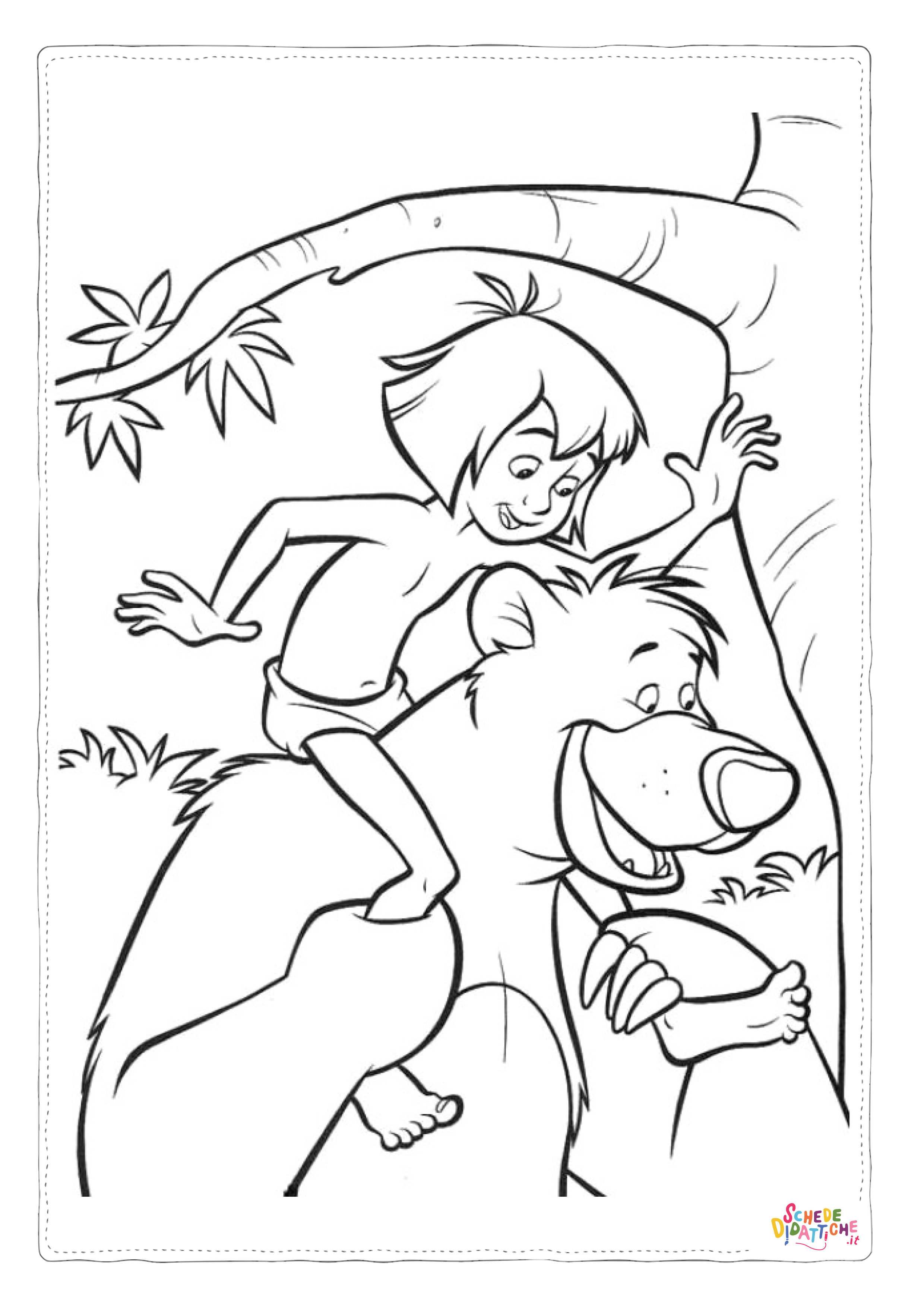 Disegno "Disegno di Il libro della giungla da stampare e colorare 82" Disegno di Il libro della giungla da stampare e colorare 82