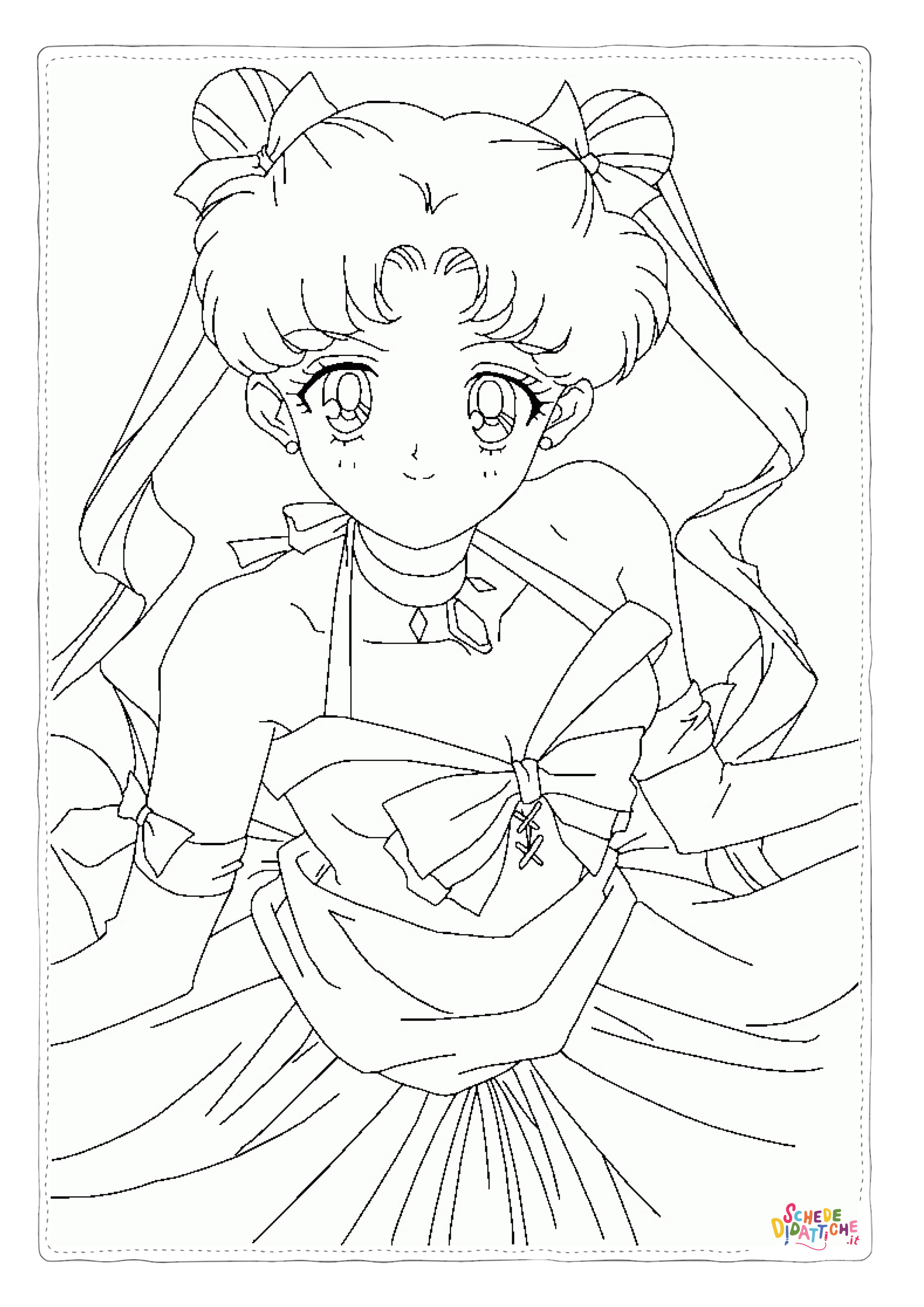 Disegno "Disegno di Sailor Moon da stampare e colorare 8" Disegno di Sailor Moon da stampare e colorare 8
