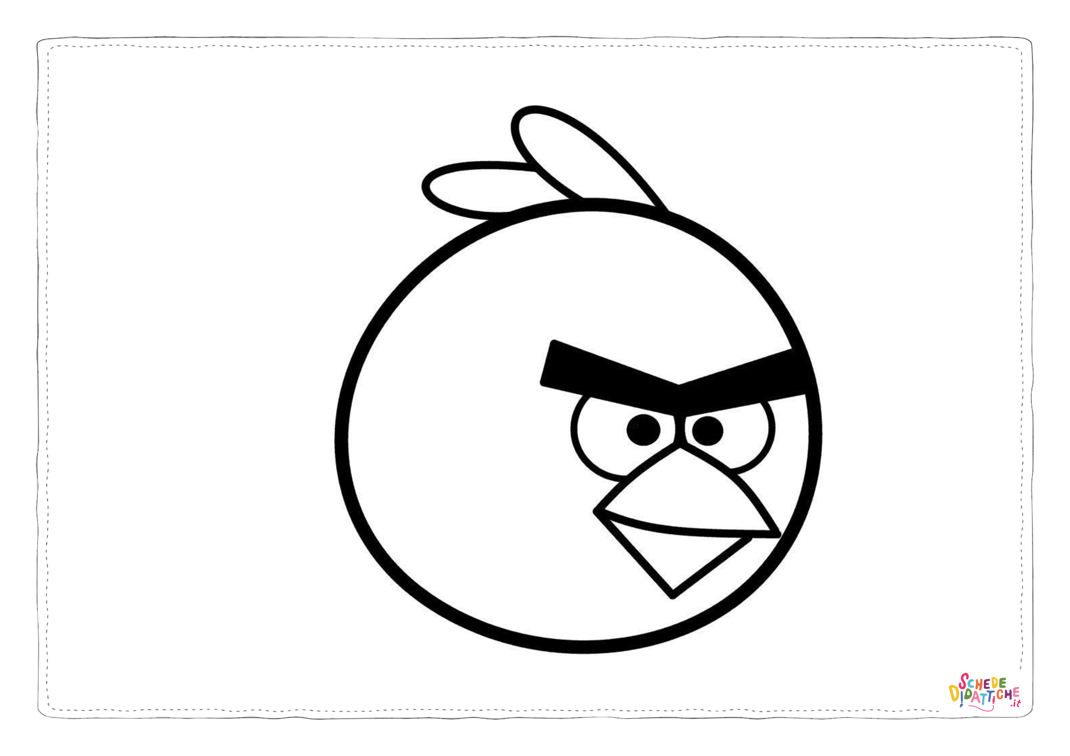 Disegno "Disegno di Angry birds da stampare e colorare 20" Disegno di Angry birds da stampare e colorare 20