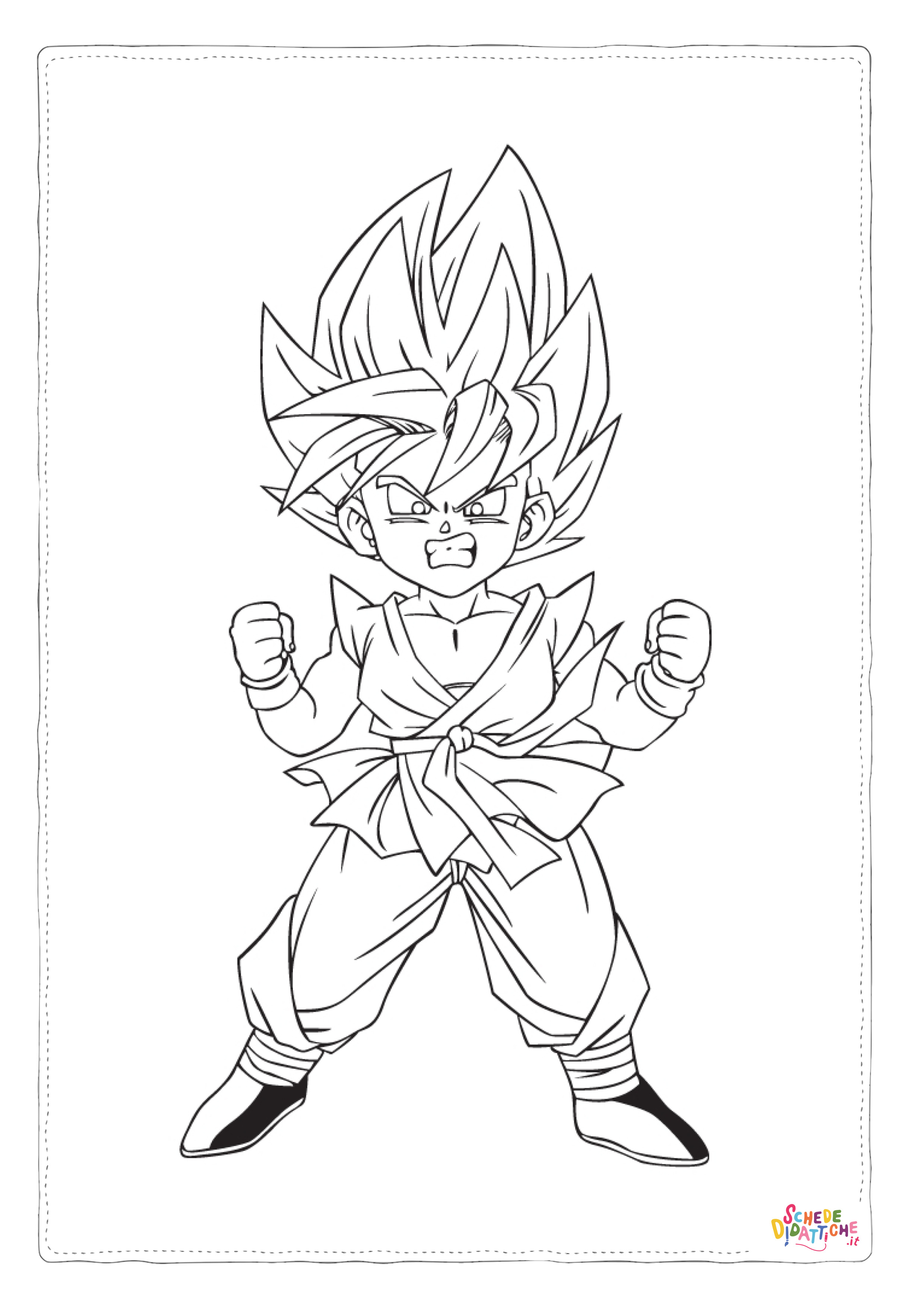 Disegno "Disegno di Dragon Ball da stampare e colorare 22" Disegno di Dragon Ball da stampare e colorare 22