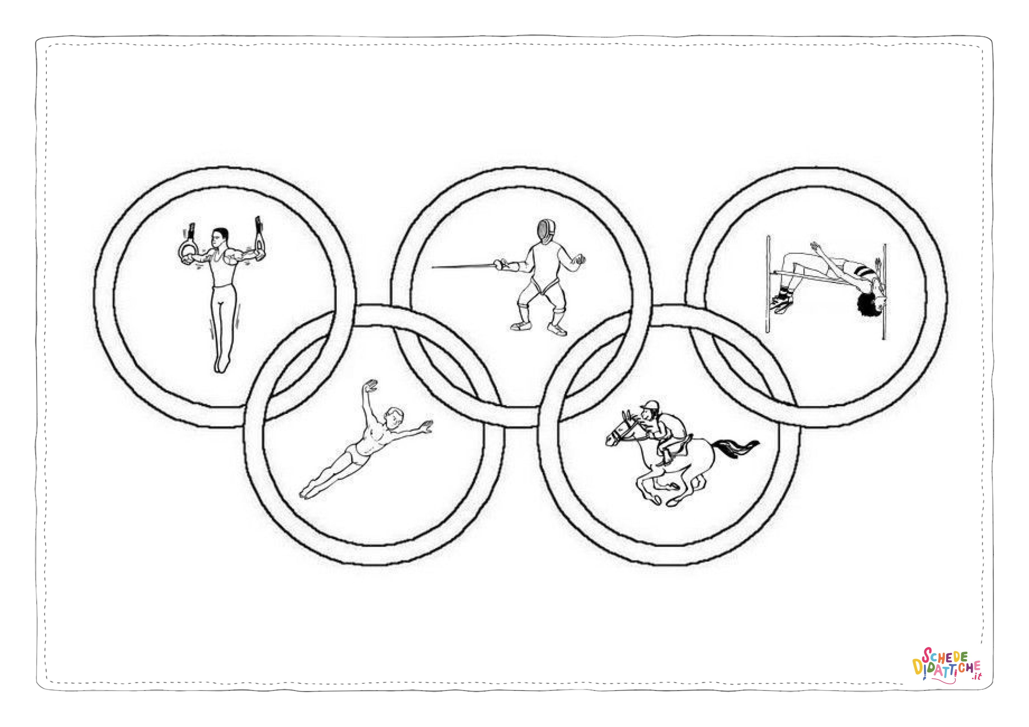 Disegno di giochi olimpici da stampare e colorare 4