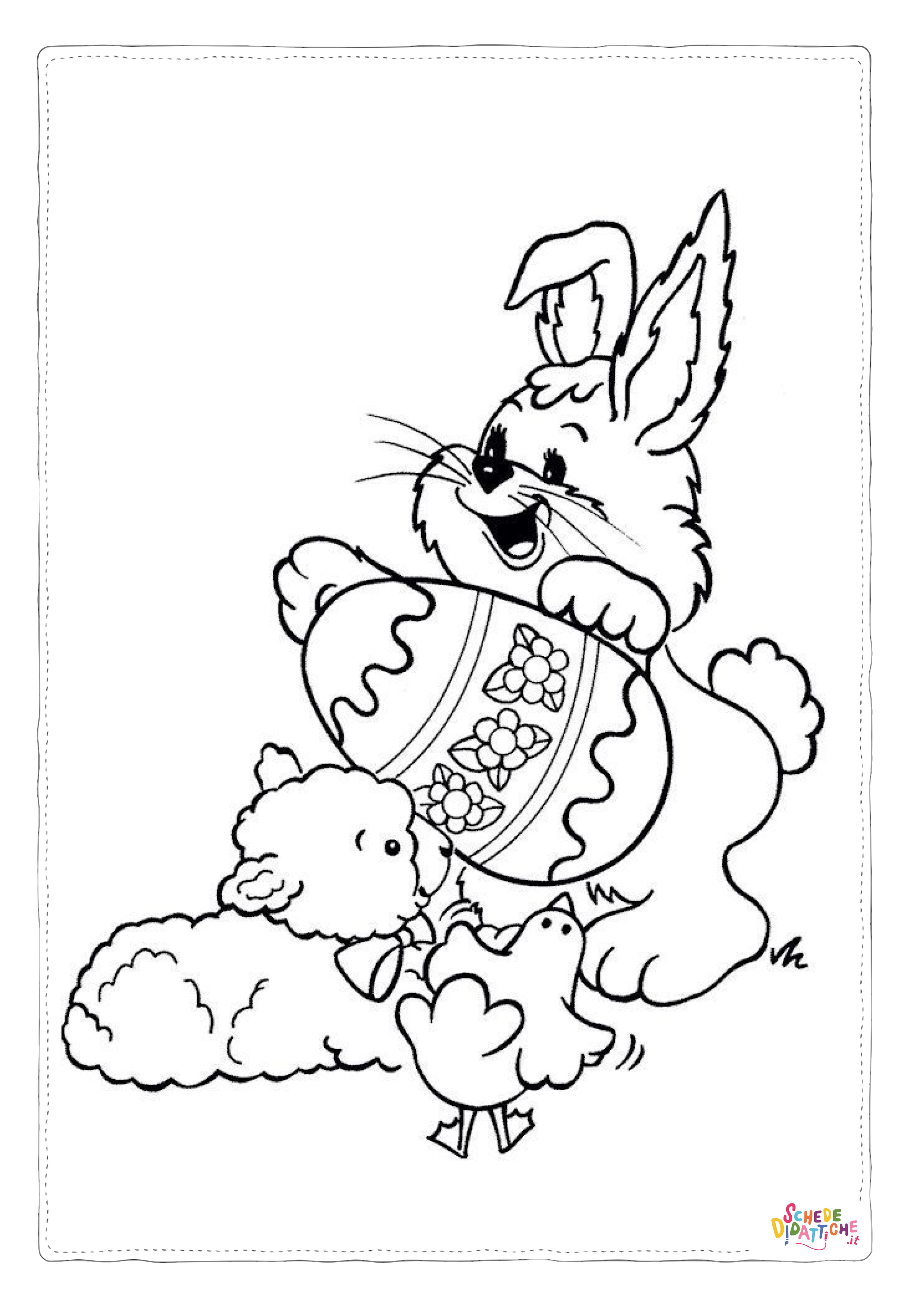 Disegno "Disegno di uovo di Pasqua da stampare e colorare 217" Disegno di uovo di Pasqua da stampare e colorare 217