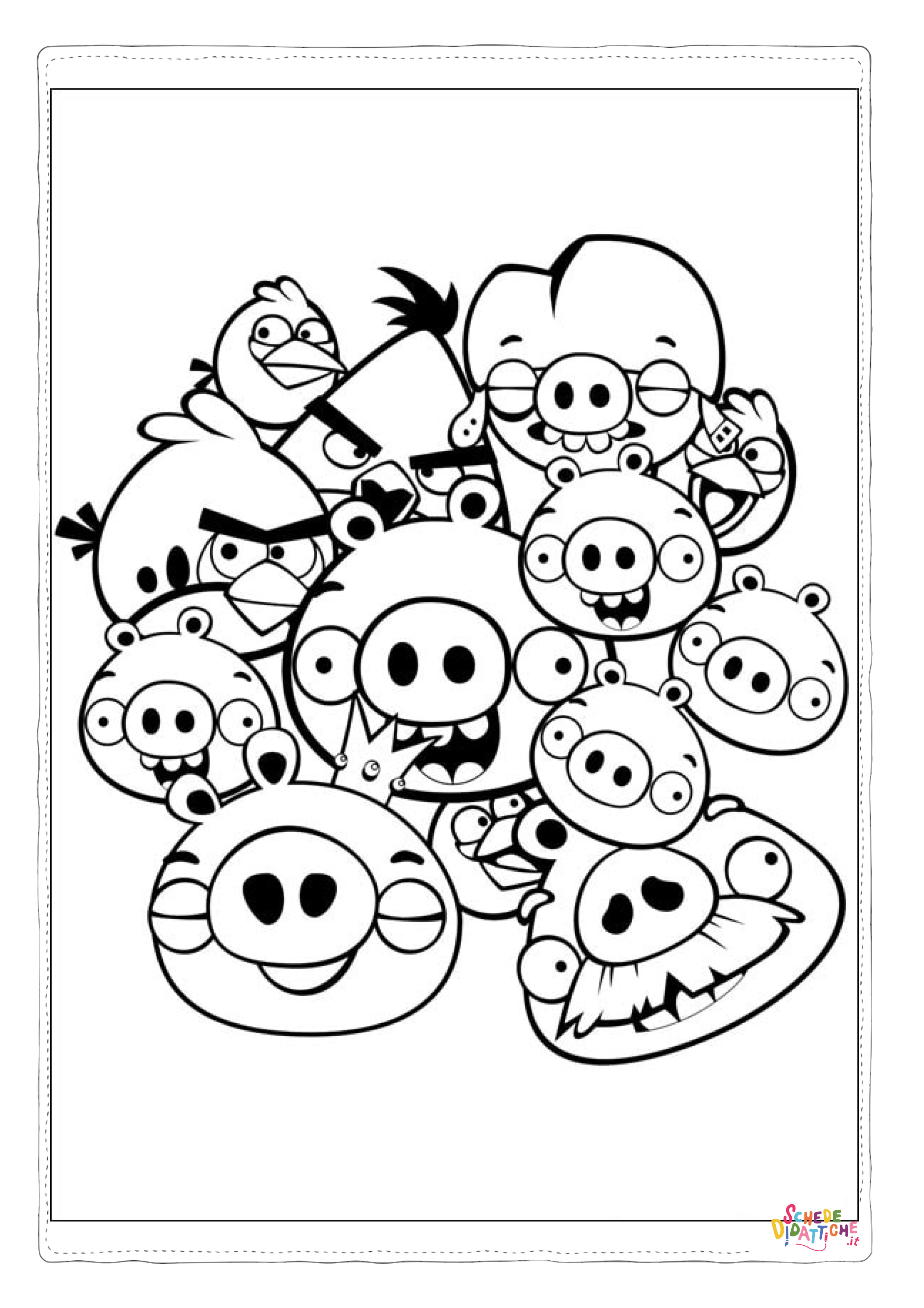 Disegno "Disegno di Angry birds da stampare e colorare 92" Disegno di Angry birds da stampare e colorare 92