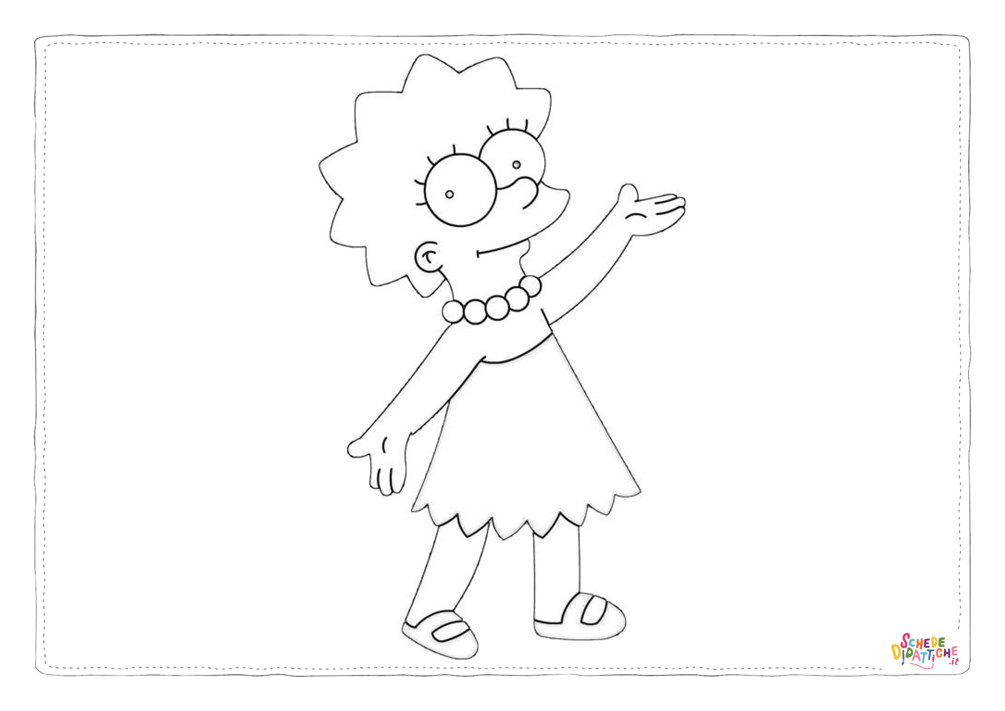 Disegno di I Simpson da stampare e colorare 3