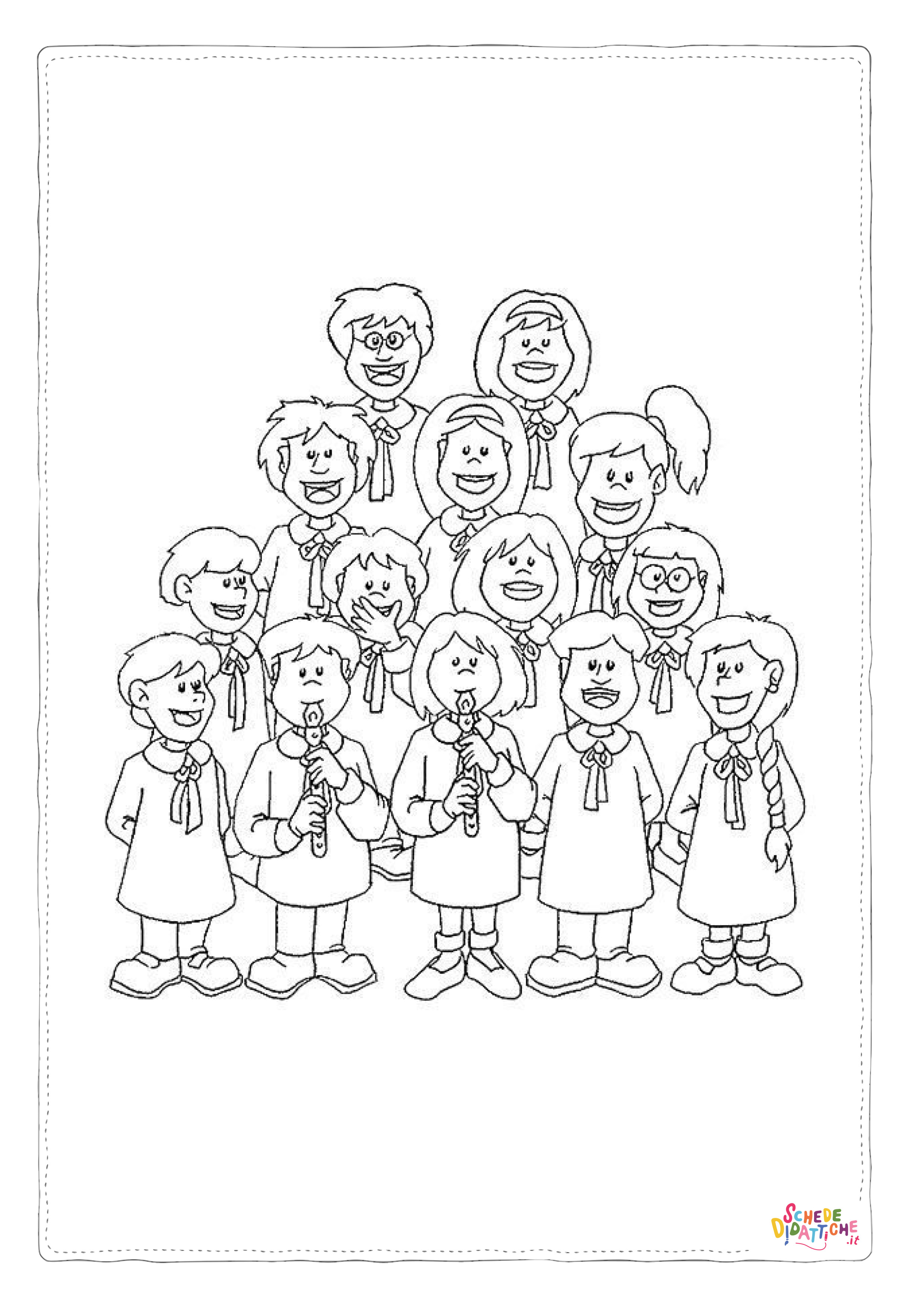 Disegno "Disegno di musicista da stampare e colorare 30" Disegno di musicista da stampare e colorare 30