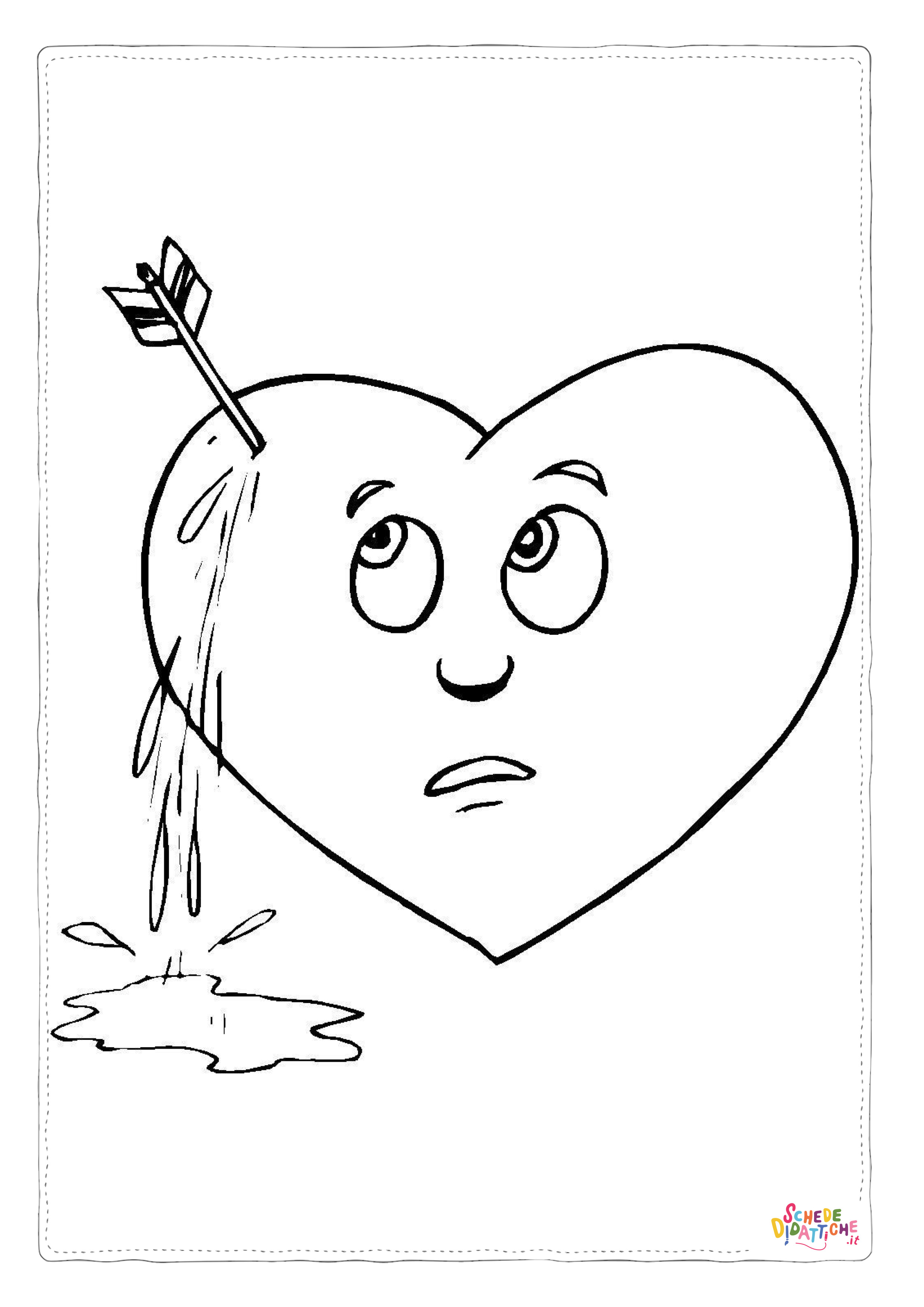Disegno "Disegno di San Valentino da stampare e colorare 140" Disegno di San Valentino da stampare e colorare 140