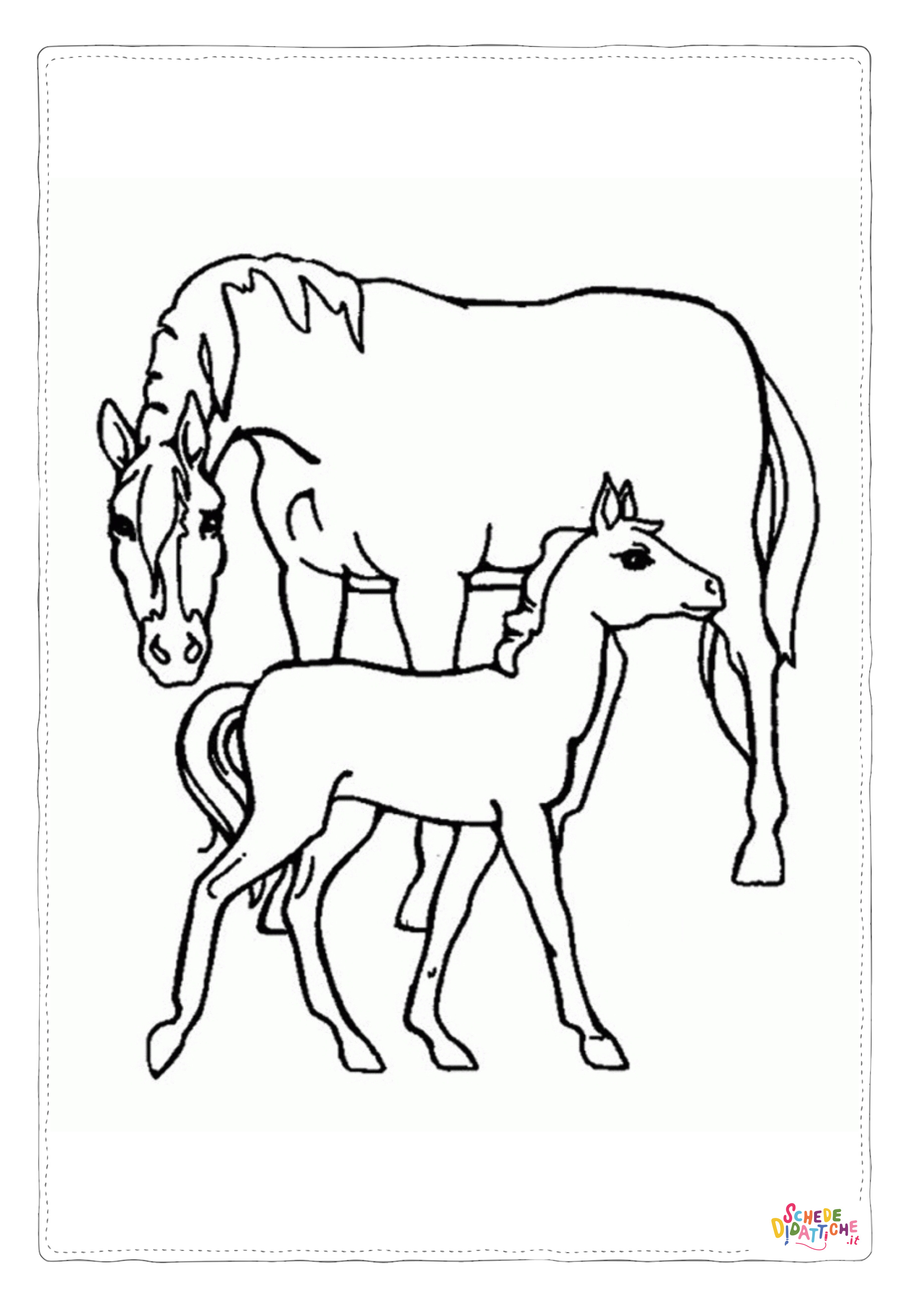 Disegno "Disegno di cavallo da stampare e colorare 80" Disegno di cavallo da stampare e colorare 80