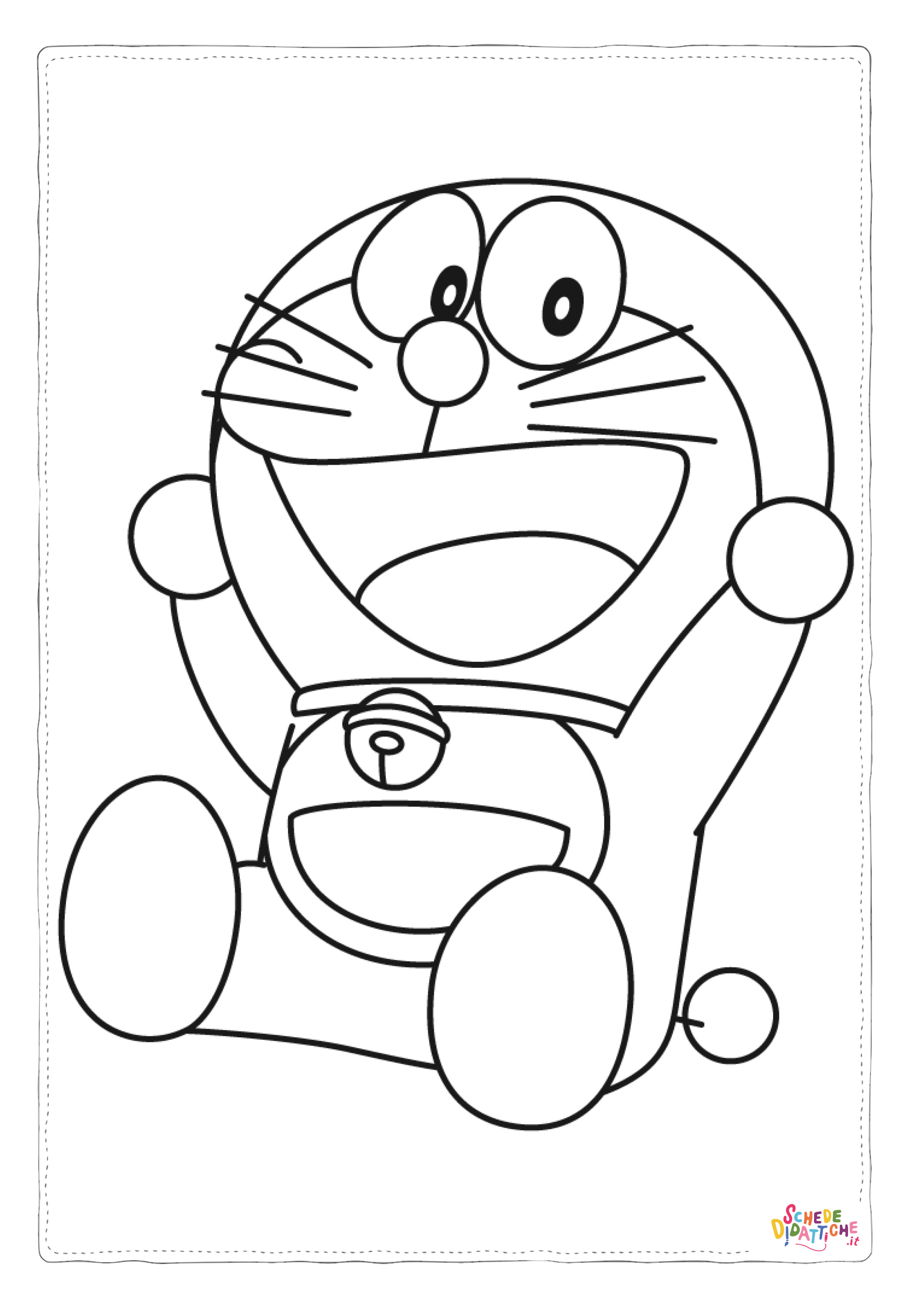 Disegno "Disegno di Doraemon da stampare e colorare 3" Disegno di Doraemon da stampare e colorare 3
