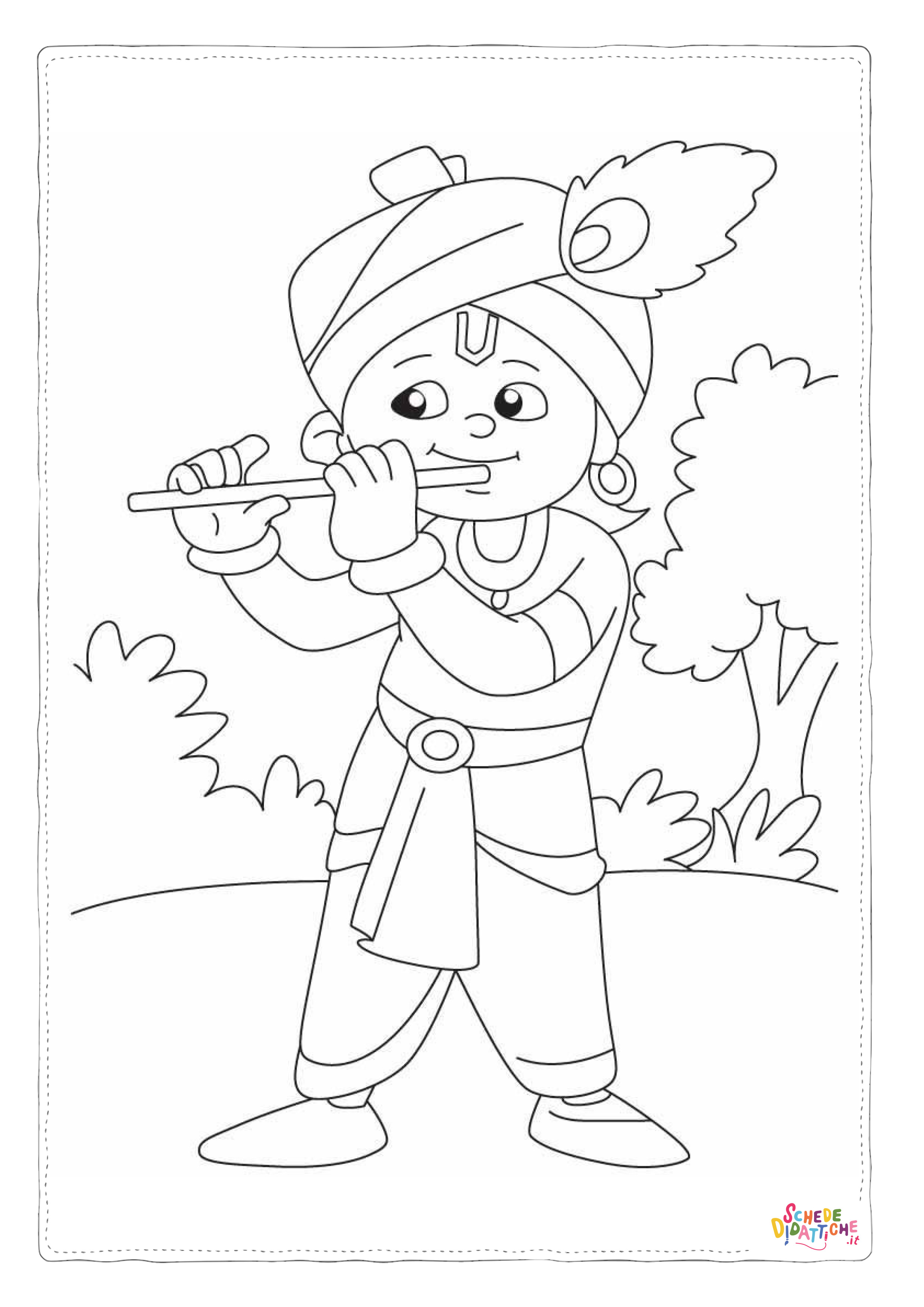 Disegno "Disegno di bambino da stampare e colorare 141" Disegno di bambino da stampare e colorare 141