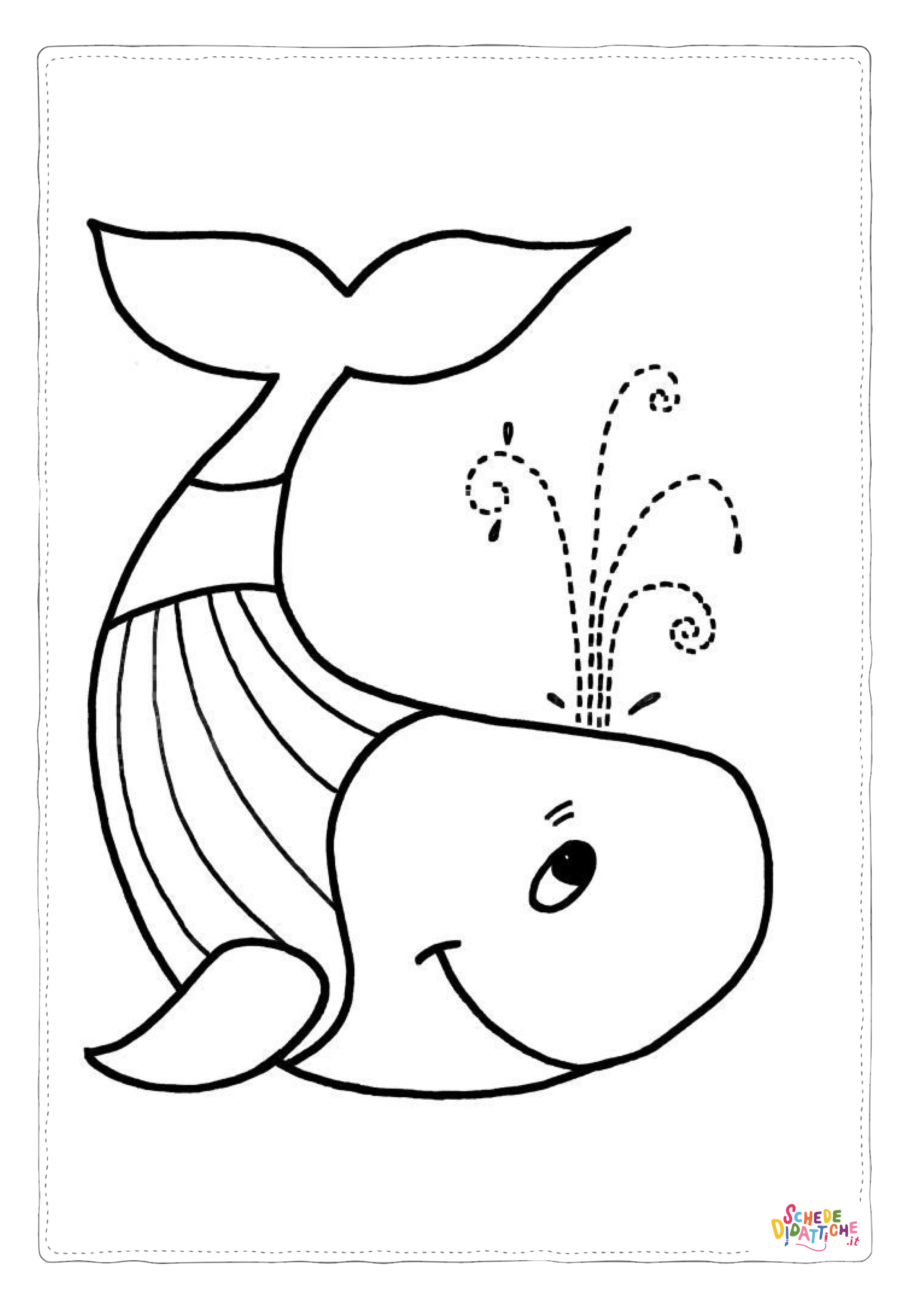 Disegno "Disegno di balena da stampare e colorare 19" Disegno di balena da stampare e colorare 19
