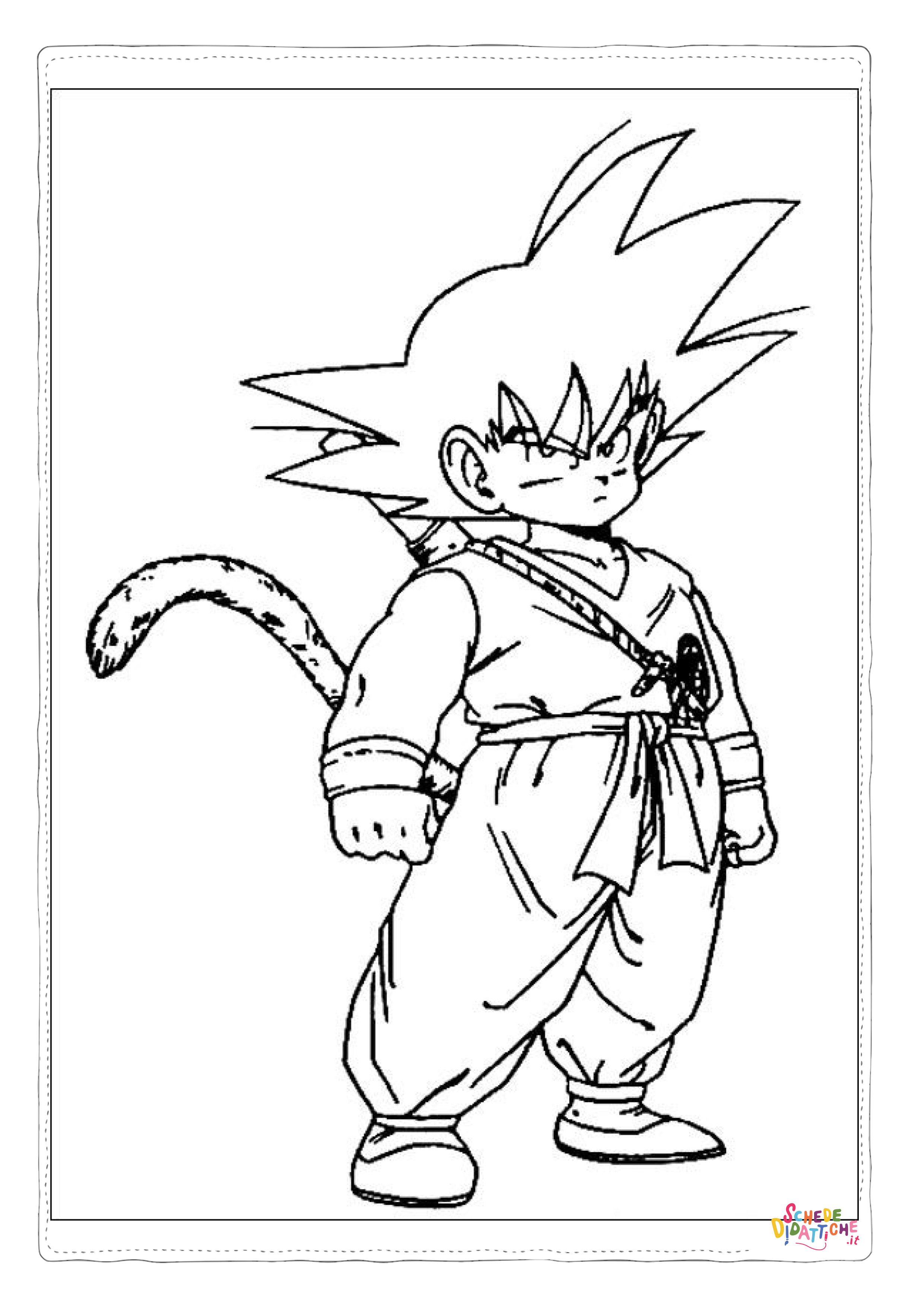 Disegno "Disegno di Dragon Ball da stampare e colorare 73" Disegno di Dragon Ball da stampare e colorare 73