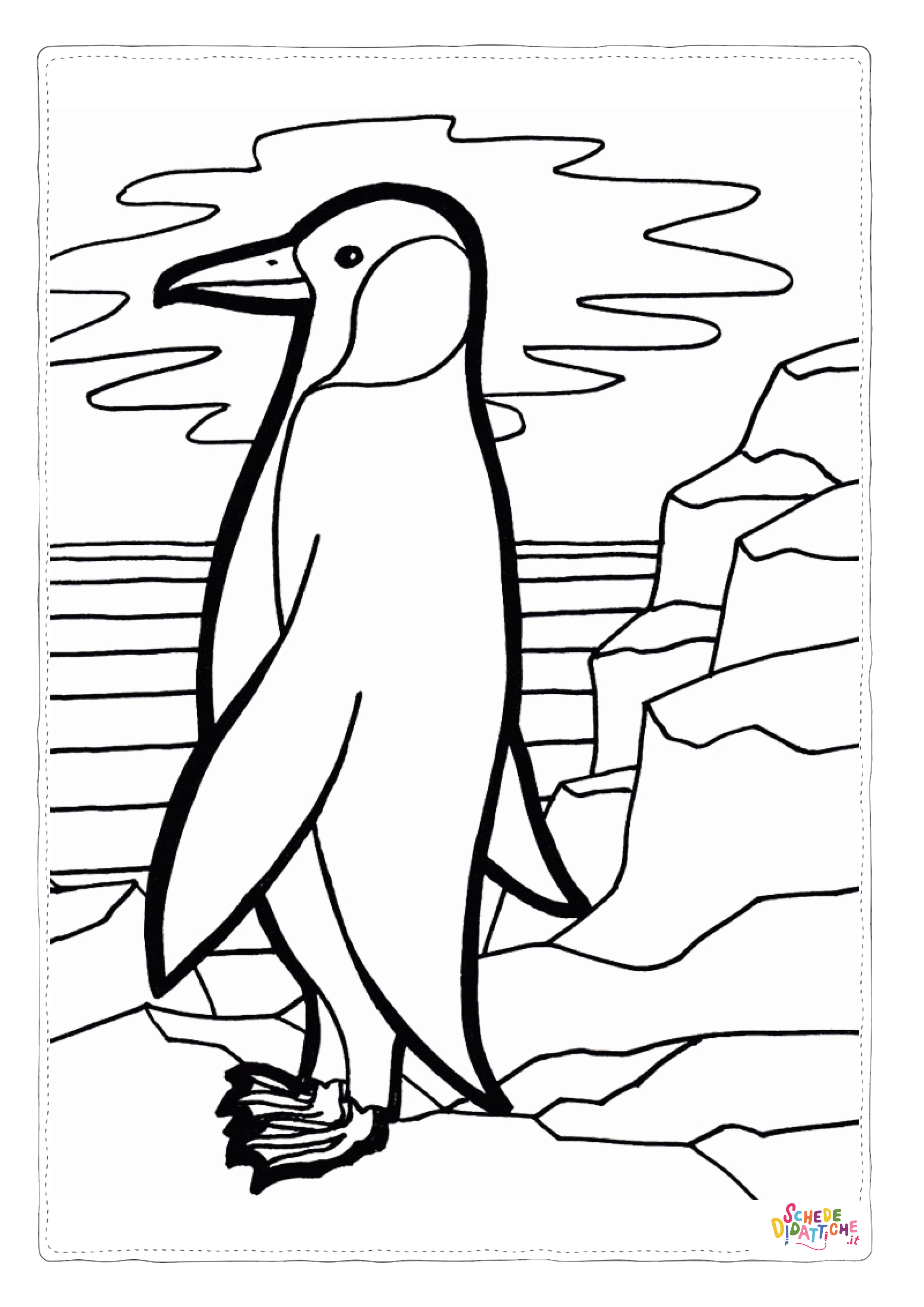Disegno di pinguino da stampare e colorare 21