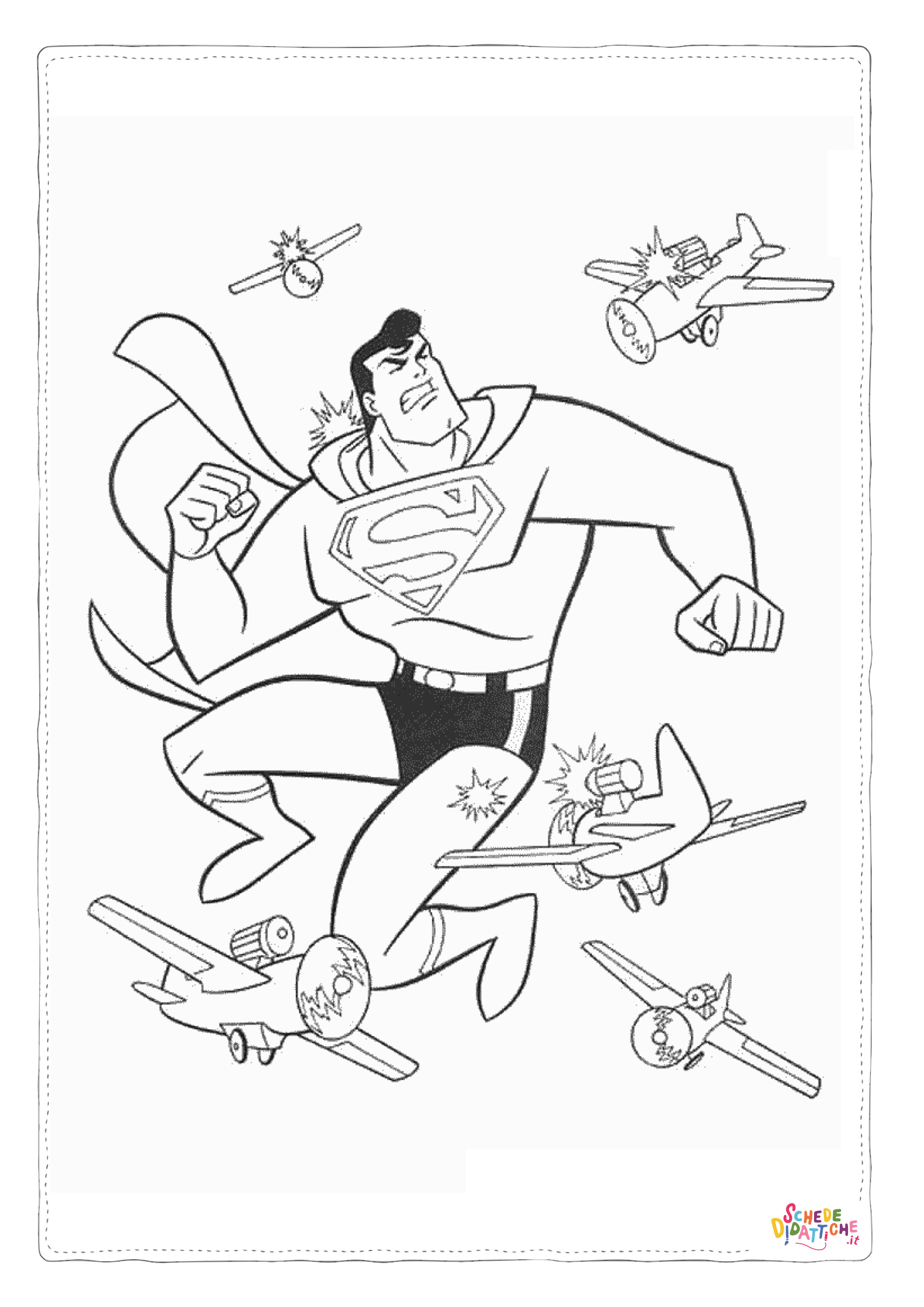 Disegno di Superman da stampare e colorare 13