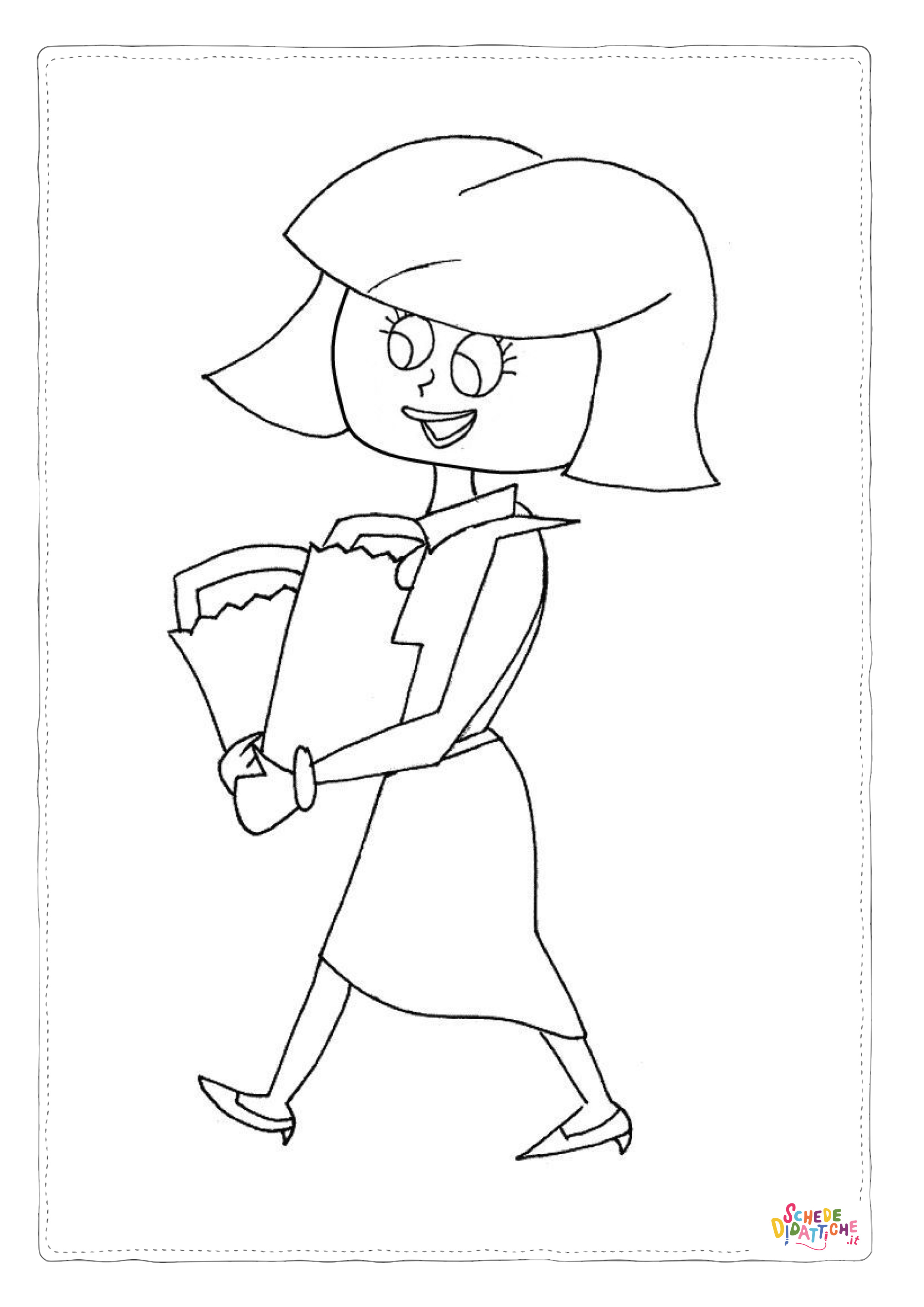 Disegno "Disegno di infermiere da stampare e colorare 16" Disegno di infermiere da stampare e colorare 16
