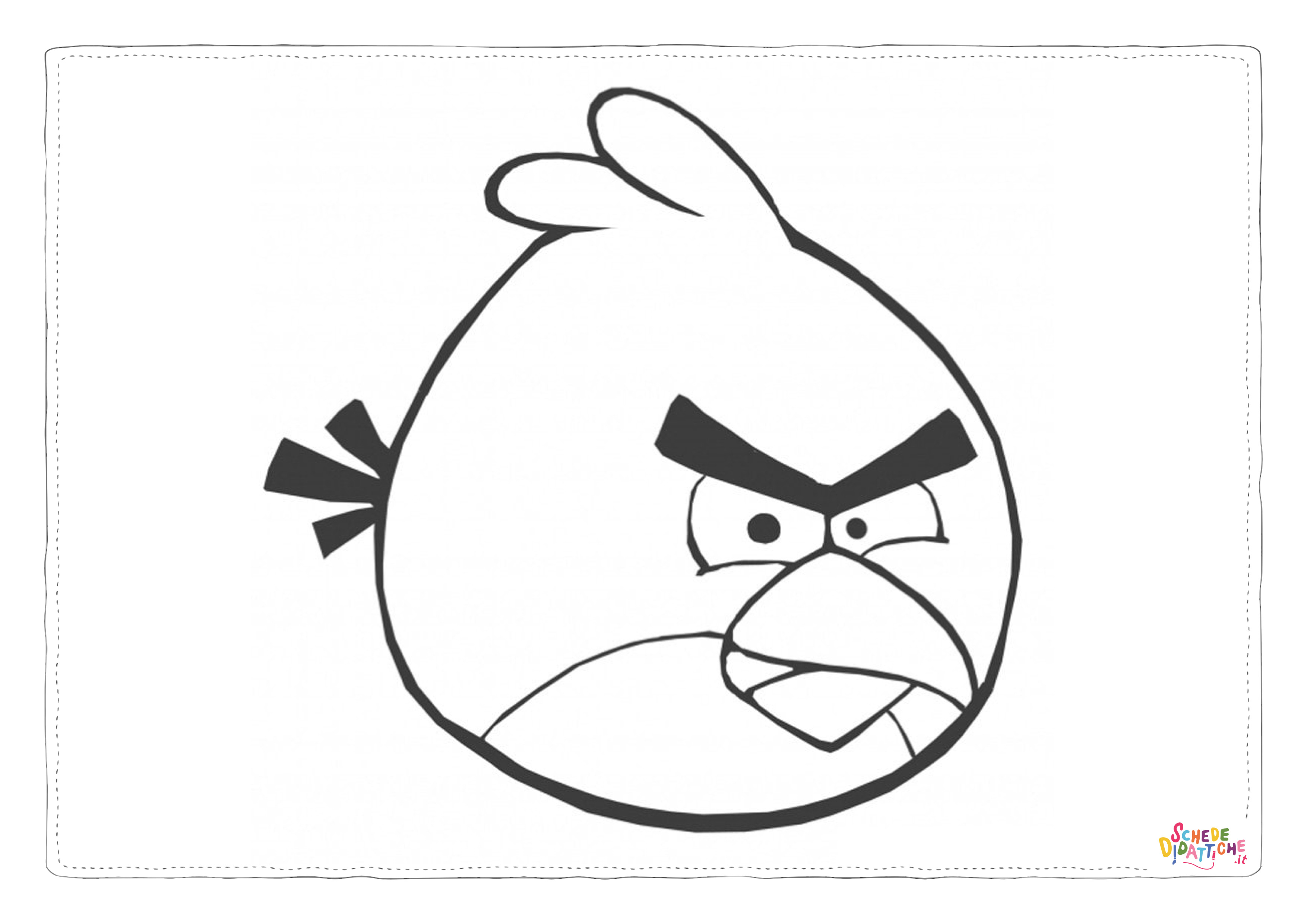 Disegno "Disegno di Angry birds da stampare e colorare 88" Disegno di Angry birds da stampare e colorare 88