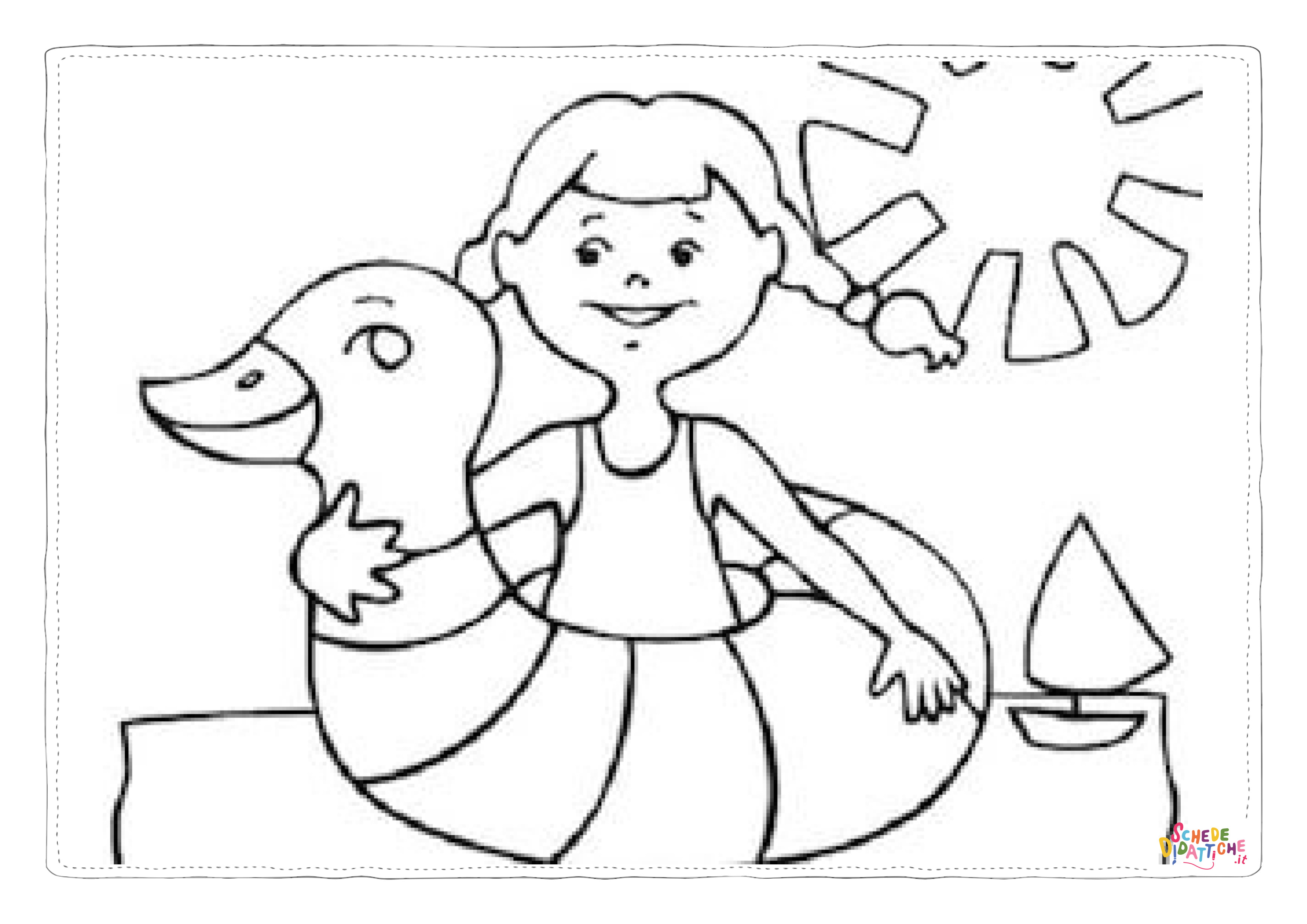 Disegno "Bambini in spiaggia 34" Bambini in spiaggia 34