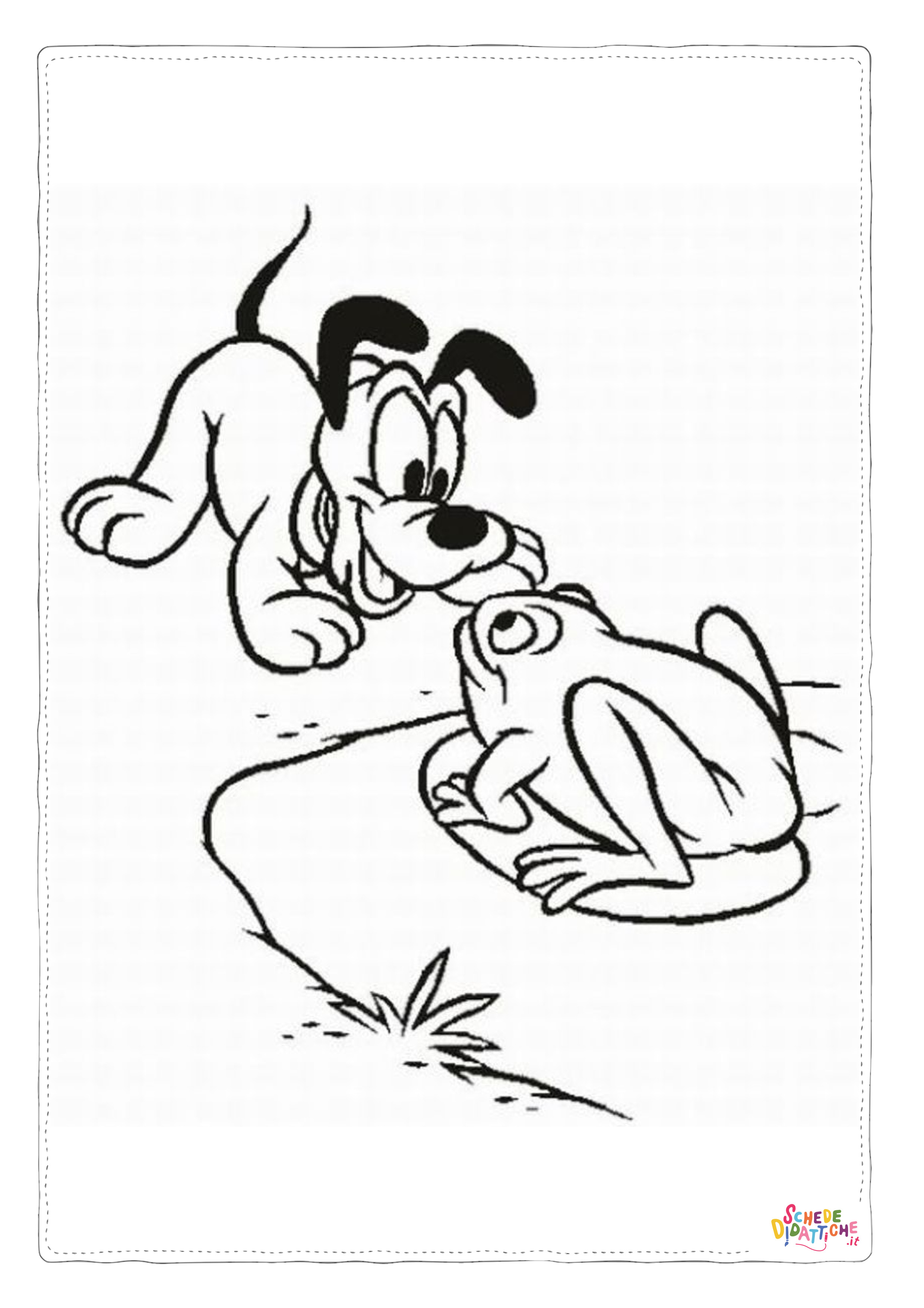 Disegno "Disegno di Pluto da stampare e colorare 53" Disegno di Pluto da stampare e colorare 53