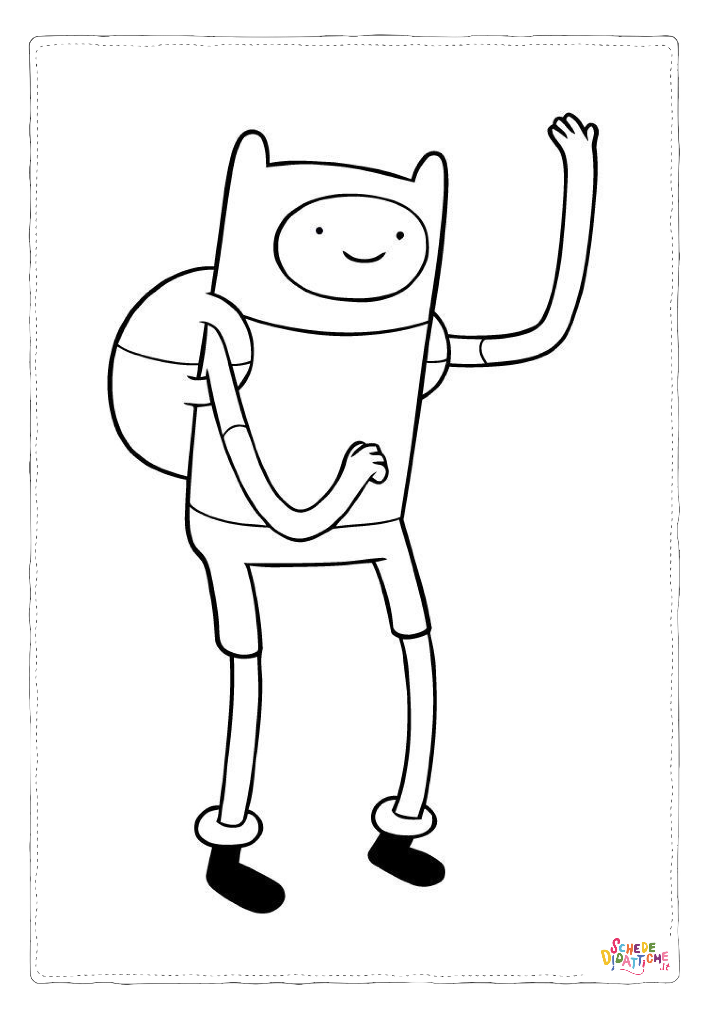 Disegno "Disegno di Adventure Time da stampare e colorare 4" Disegno di Adventure Time da stampare e colorare 4