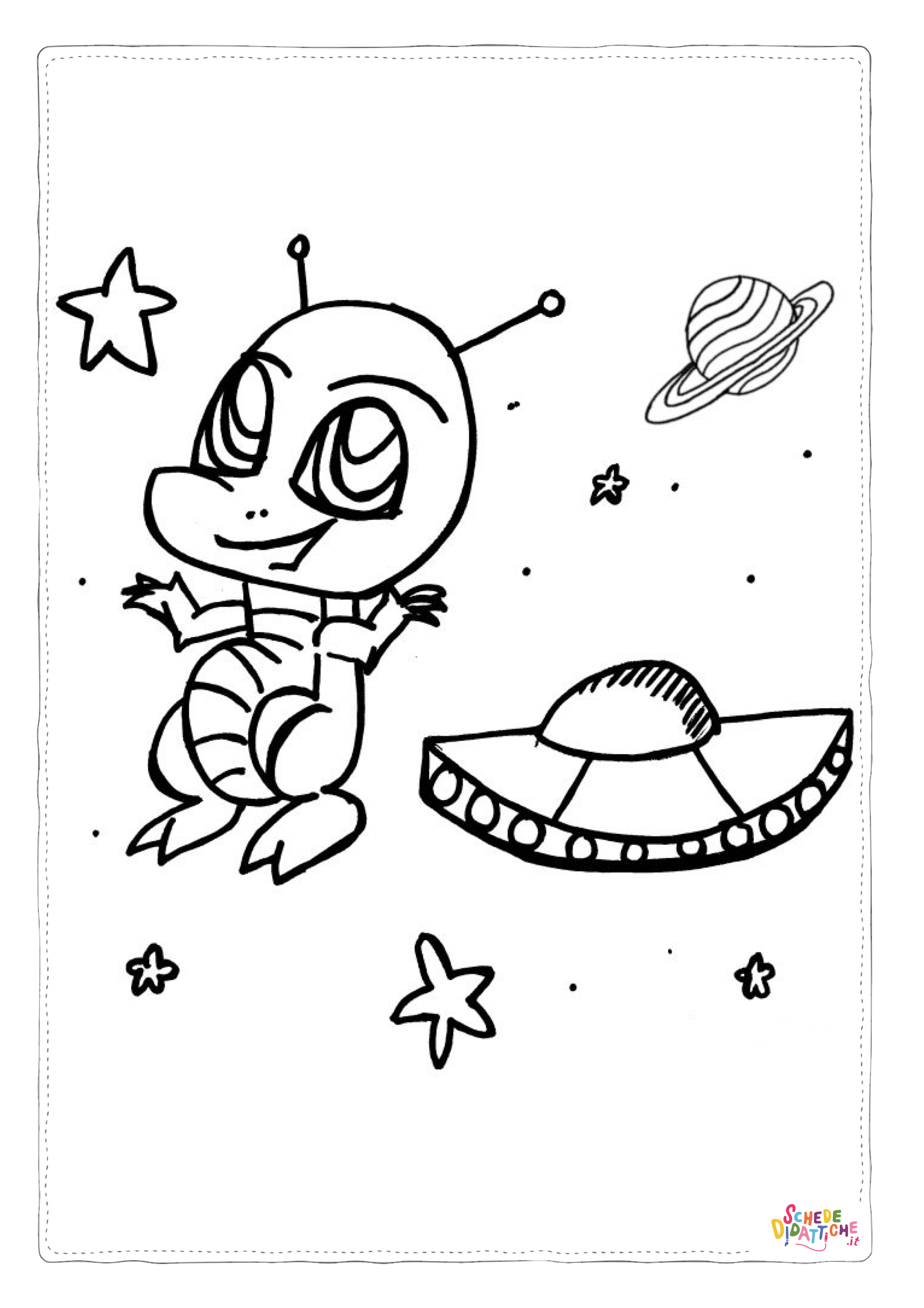 Disegno "Disegno di alieno da stampare e colorare" Disegno di alieno da stampare e colorare
