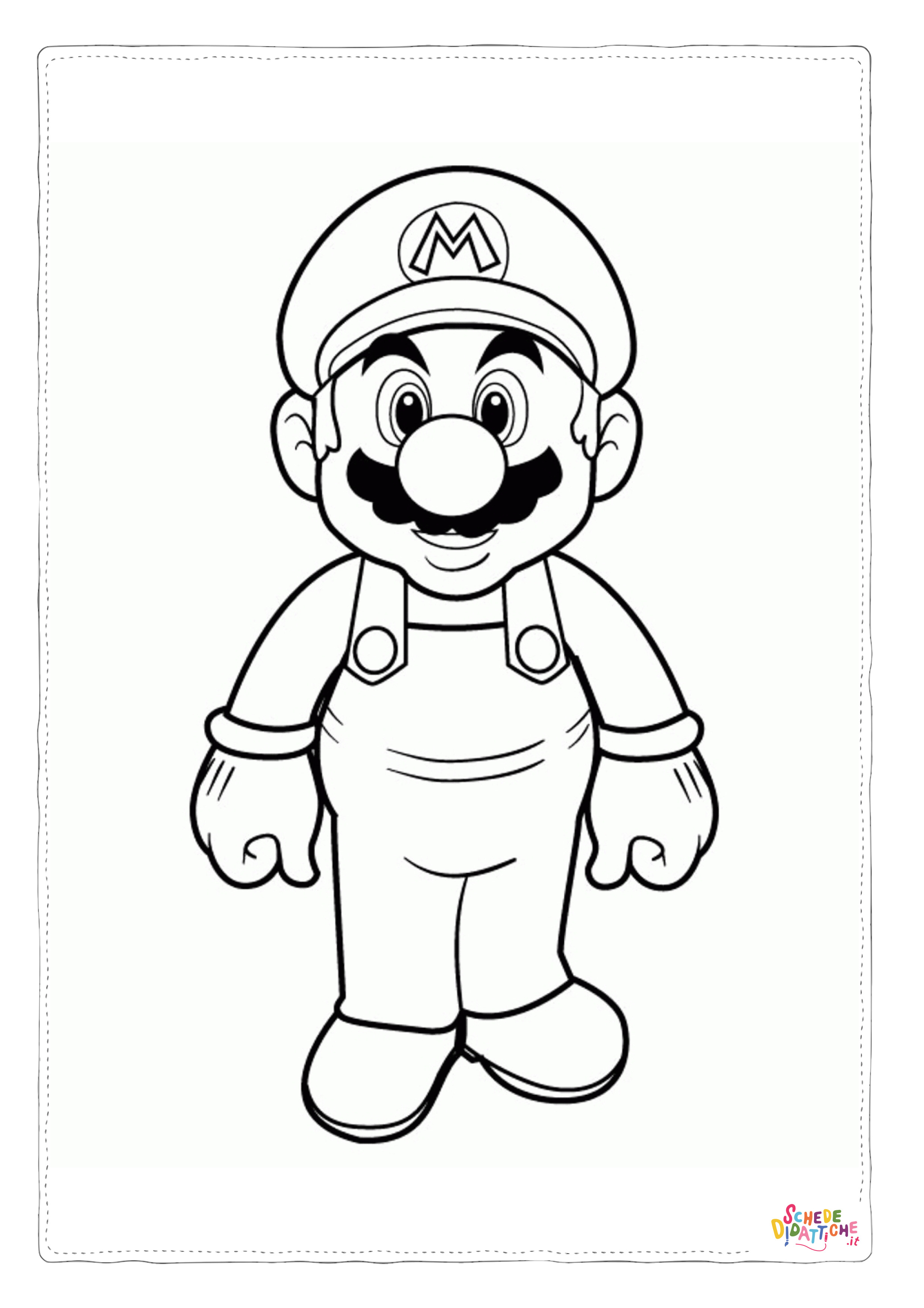 Disegno "Disegno di Super Mario da stampare e colorare 75" Disegno di Super Mario da stampare e colorare 75