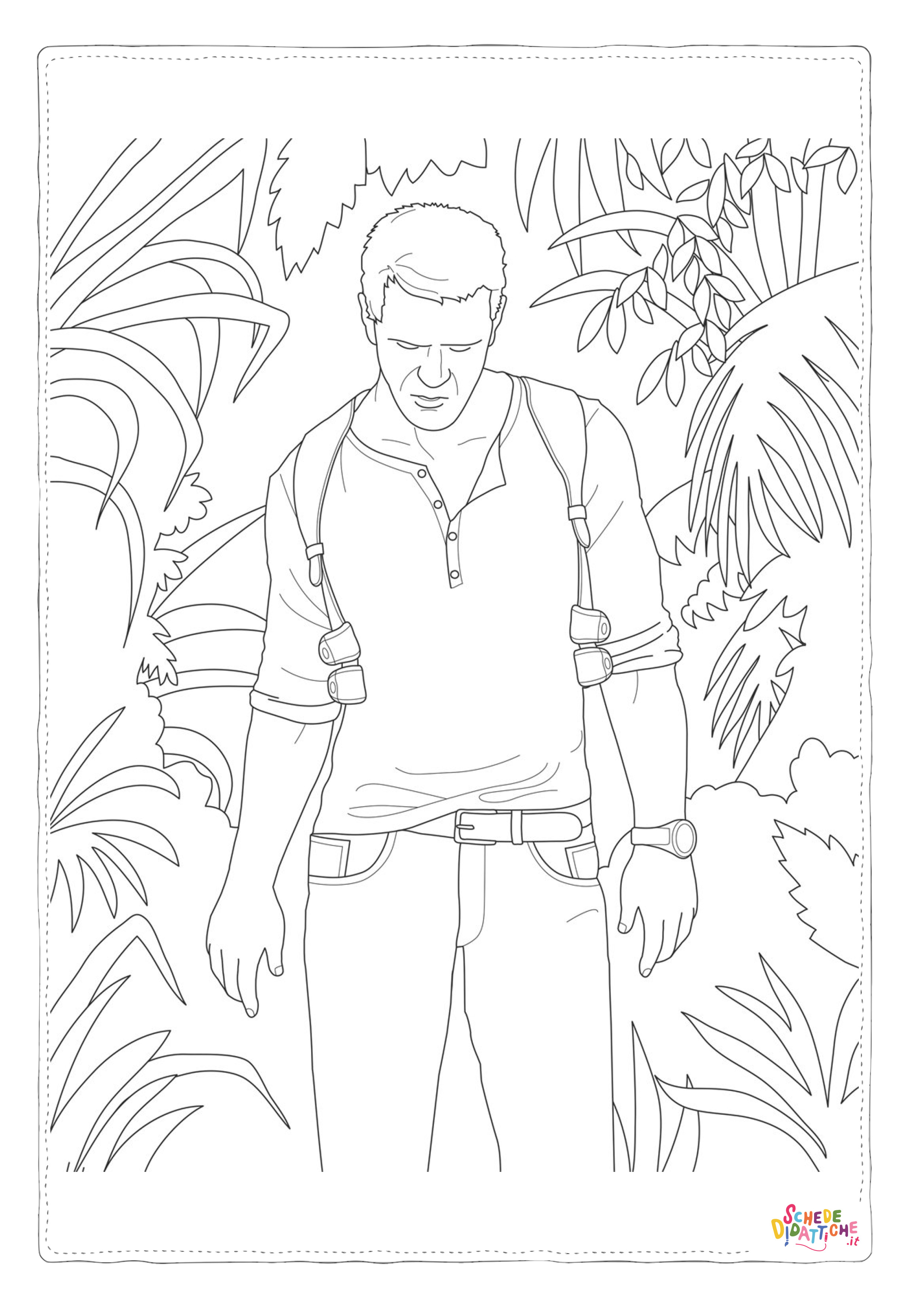 Disegno di Uncharted da stampare e colorare