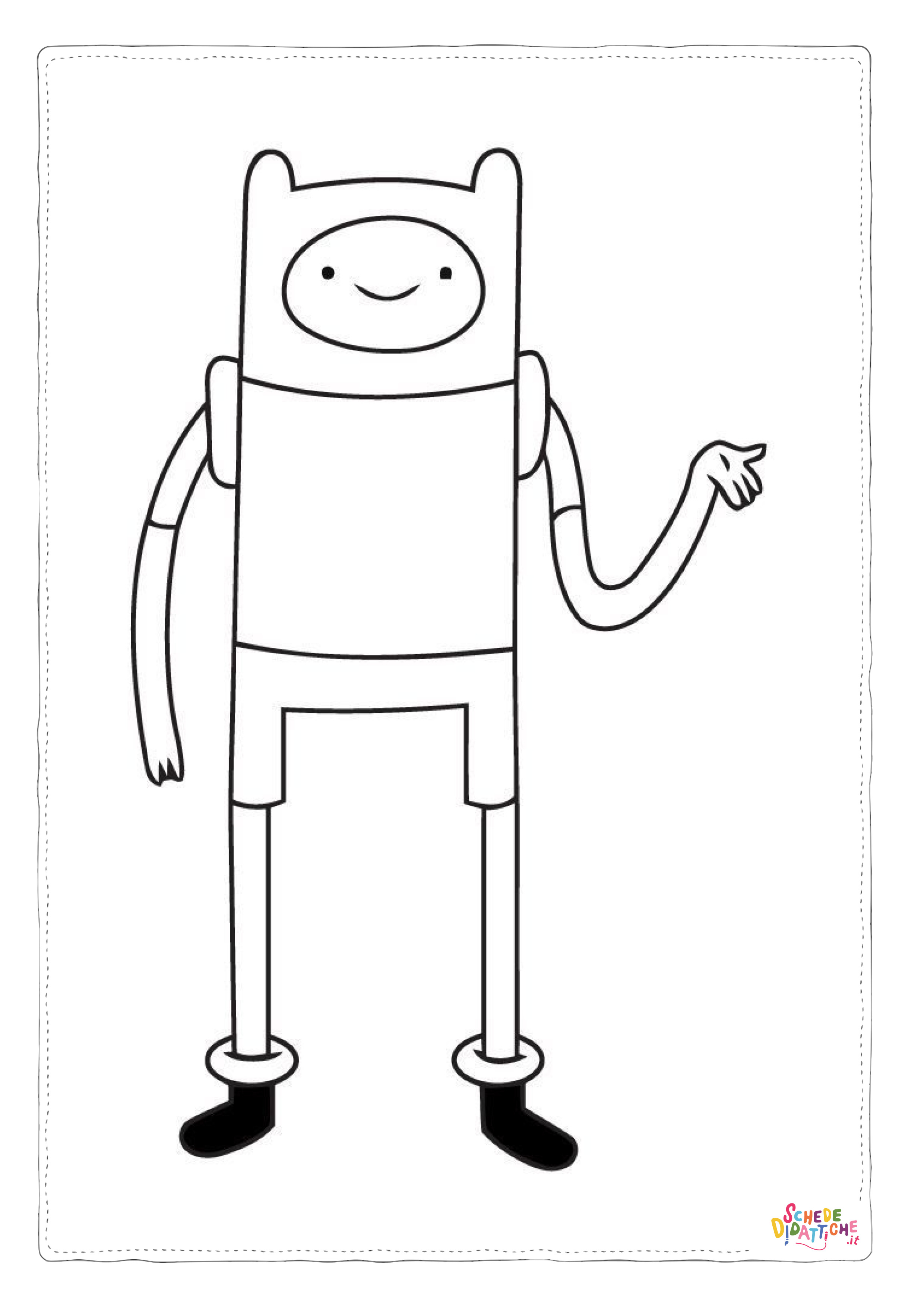 Disegno di Adventure Time da stampare e colorare 5