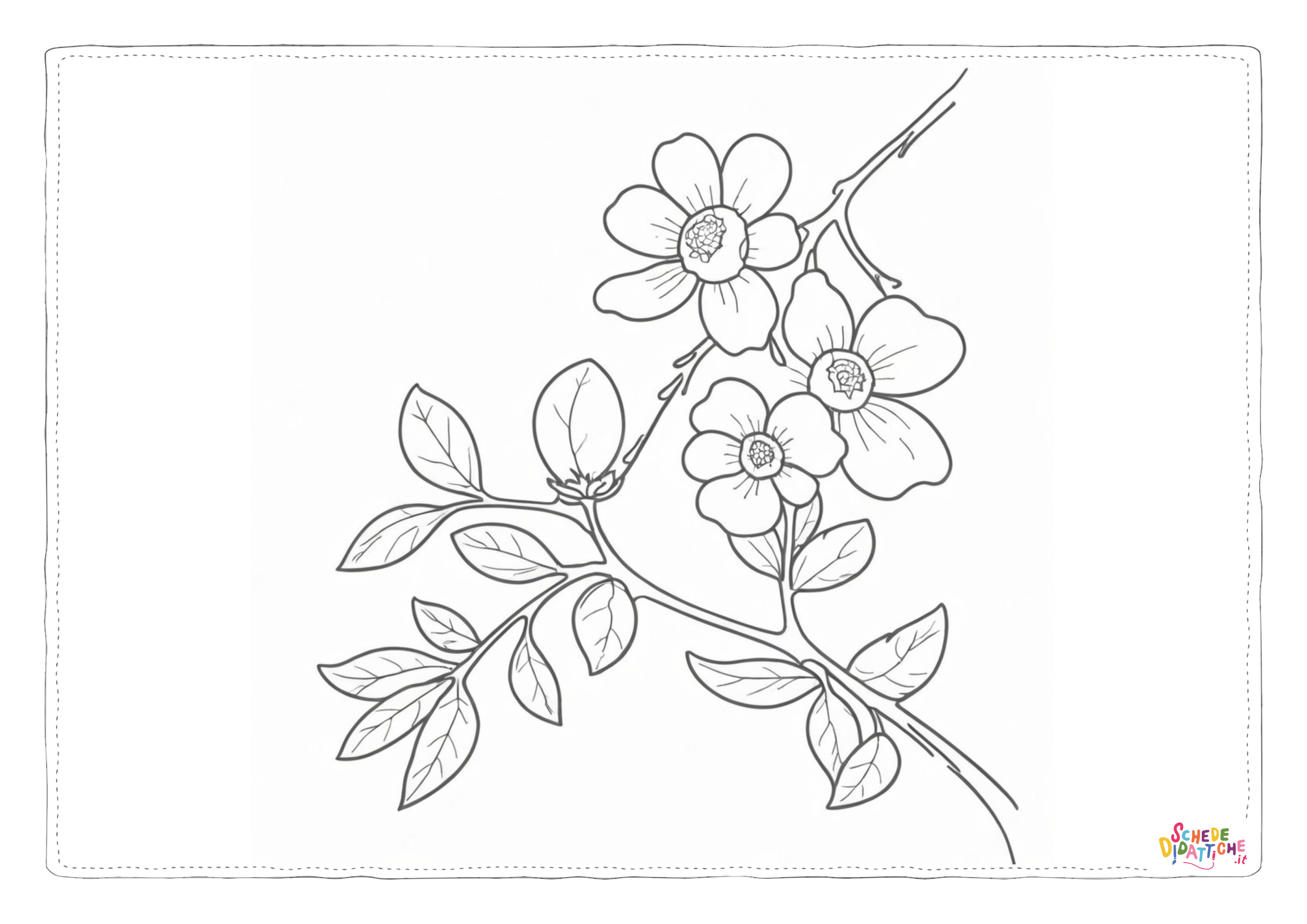 Disegno "Ramo fiorito 4" Ramo fiorito 4