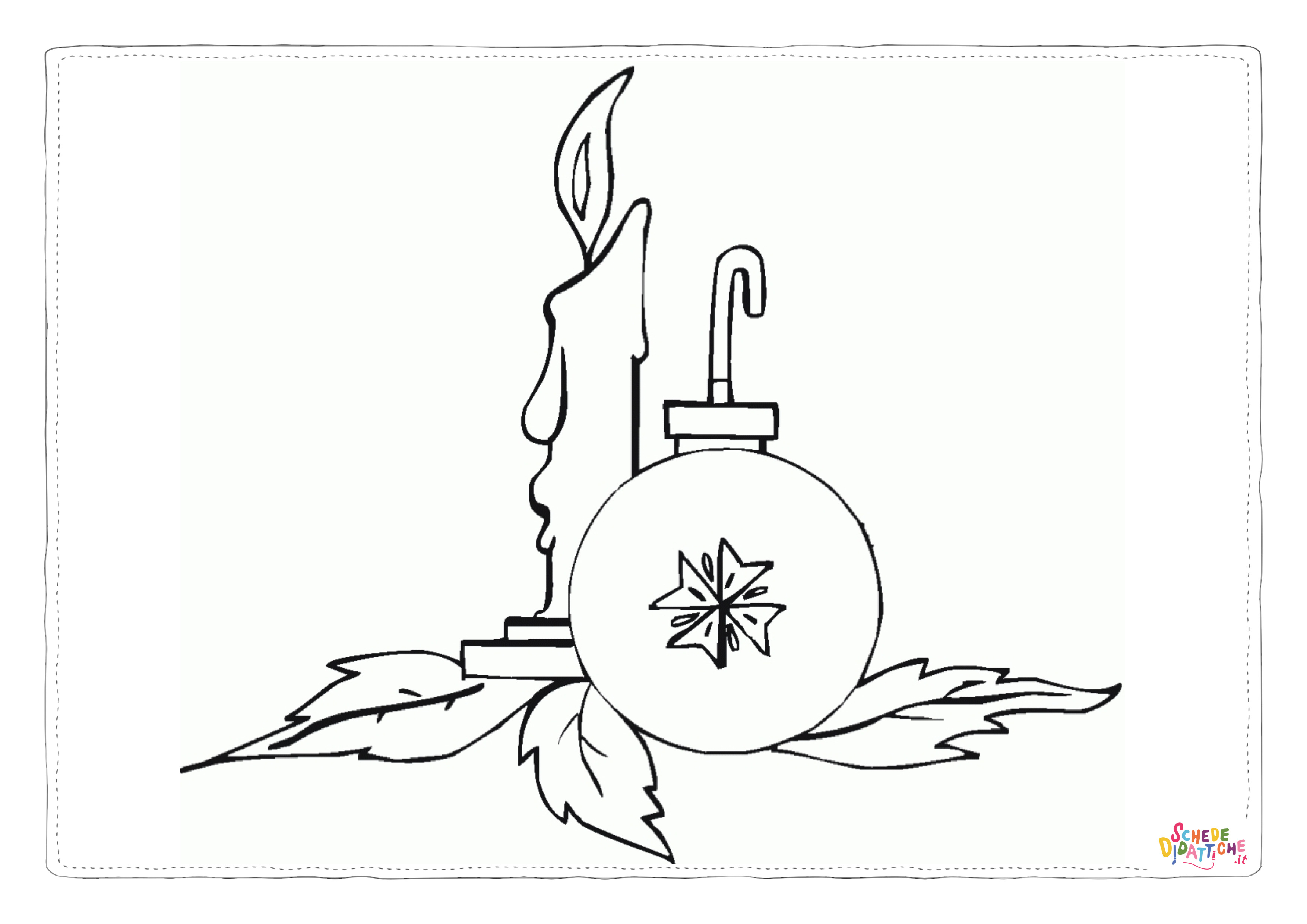 Disegno "Disegno di palla di Natale da stampare e colorare 22" Disegno di palla di Natale da stampare e colorare 22