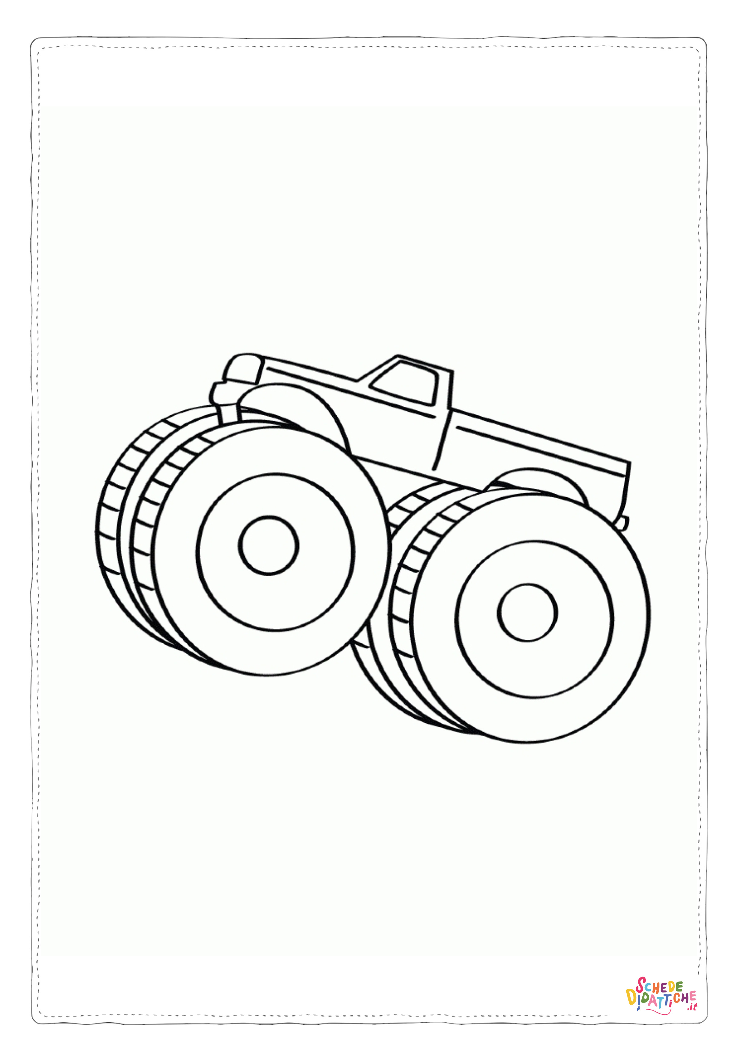 Disegno "Disegno di monstertruck da stampare e colorare 36" Disegno di monstertruck da stampare e colorare 36