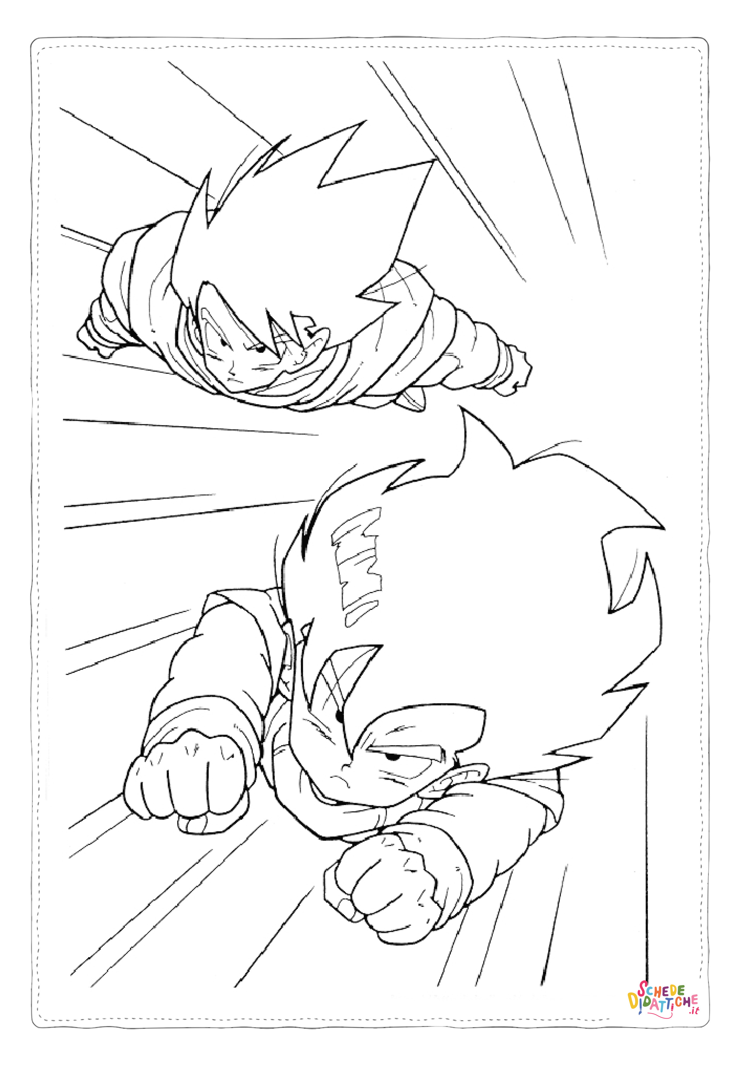 Disegno "Disegno di Dragon Ball da stampare e colorare 95" Disegno di Dragon Ball da stampare e colorare 95