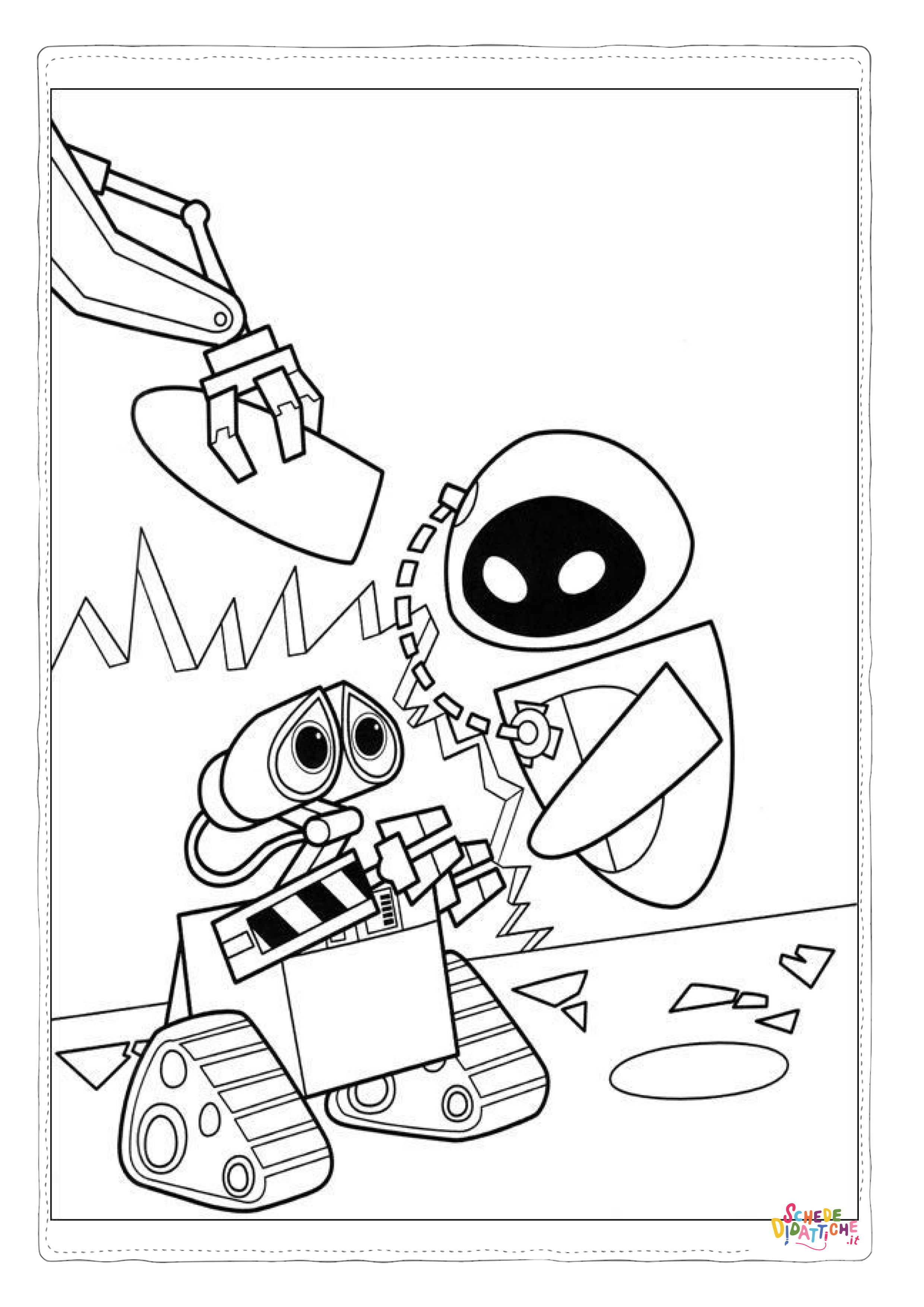 Disegno "Disegno di Wall-E da stampare e colorare 54" Disegno di Wall-E da stampare e colorare 54