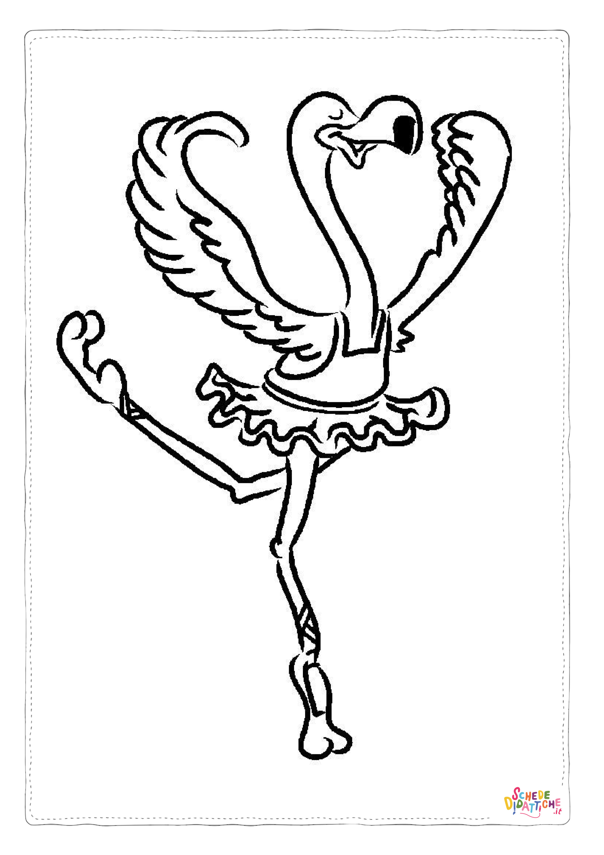 Disegno "Disegno di danza da stampare e colorare 16" Disegno di danza da stampare e colorare 16