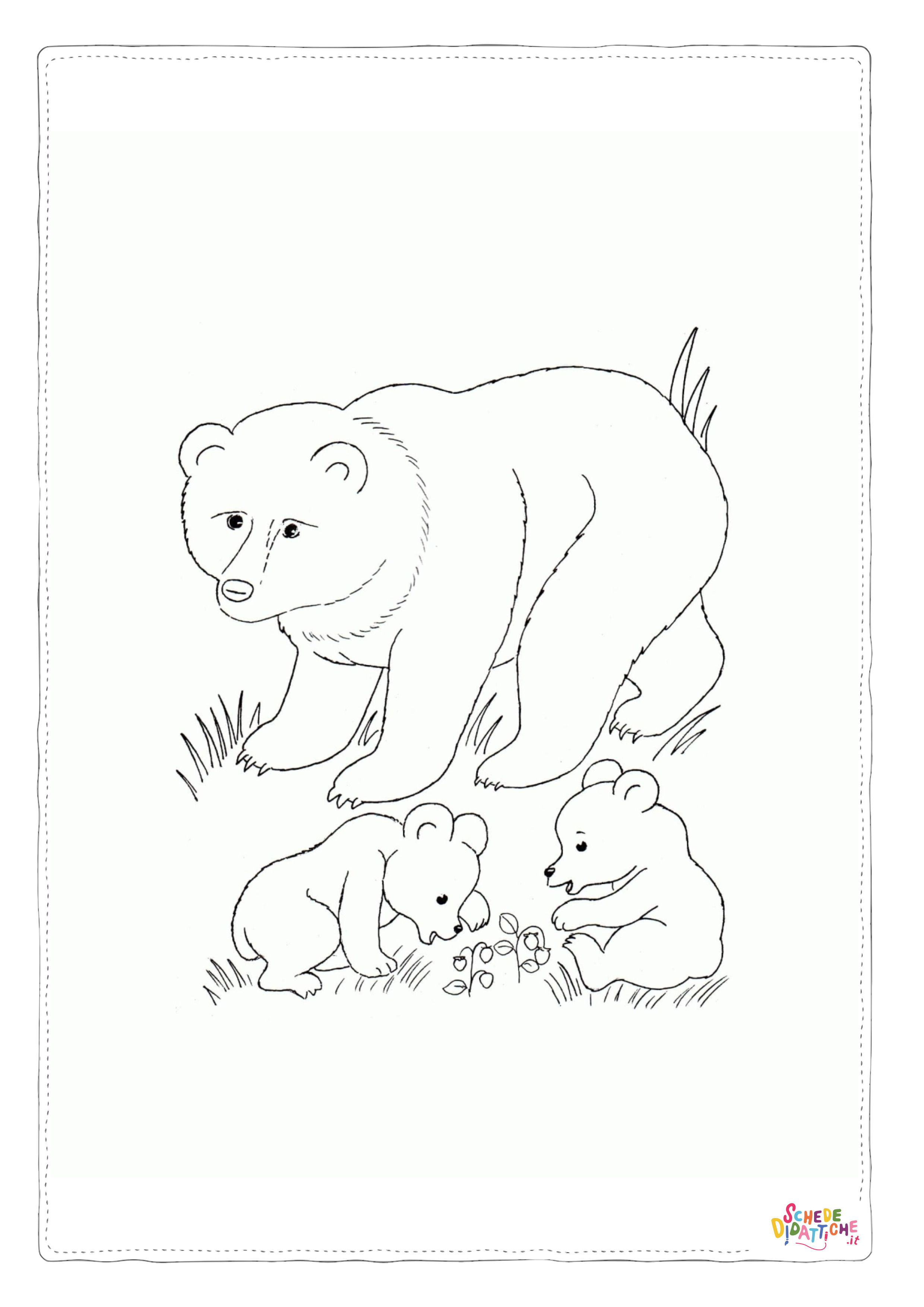 Disegno "Disegno di orso polare da stampare e colorare 22" Disegno di orso polare da stampare e colorare 22