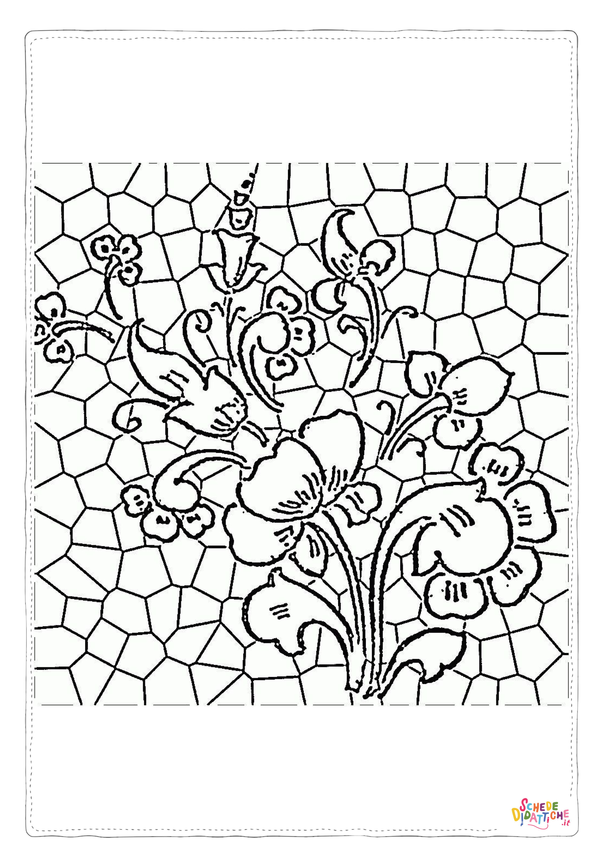 Disegno "Disegno di mandala da stampare e colorare 1374" Disegno di mandala da stampare e colorare 1374