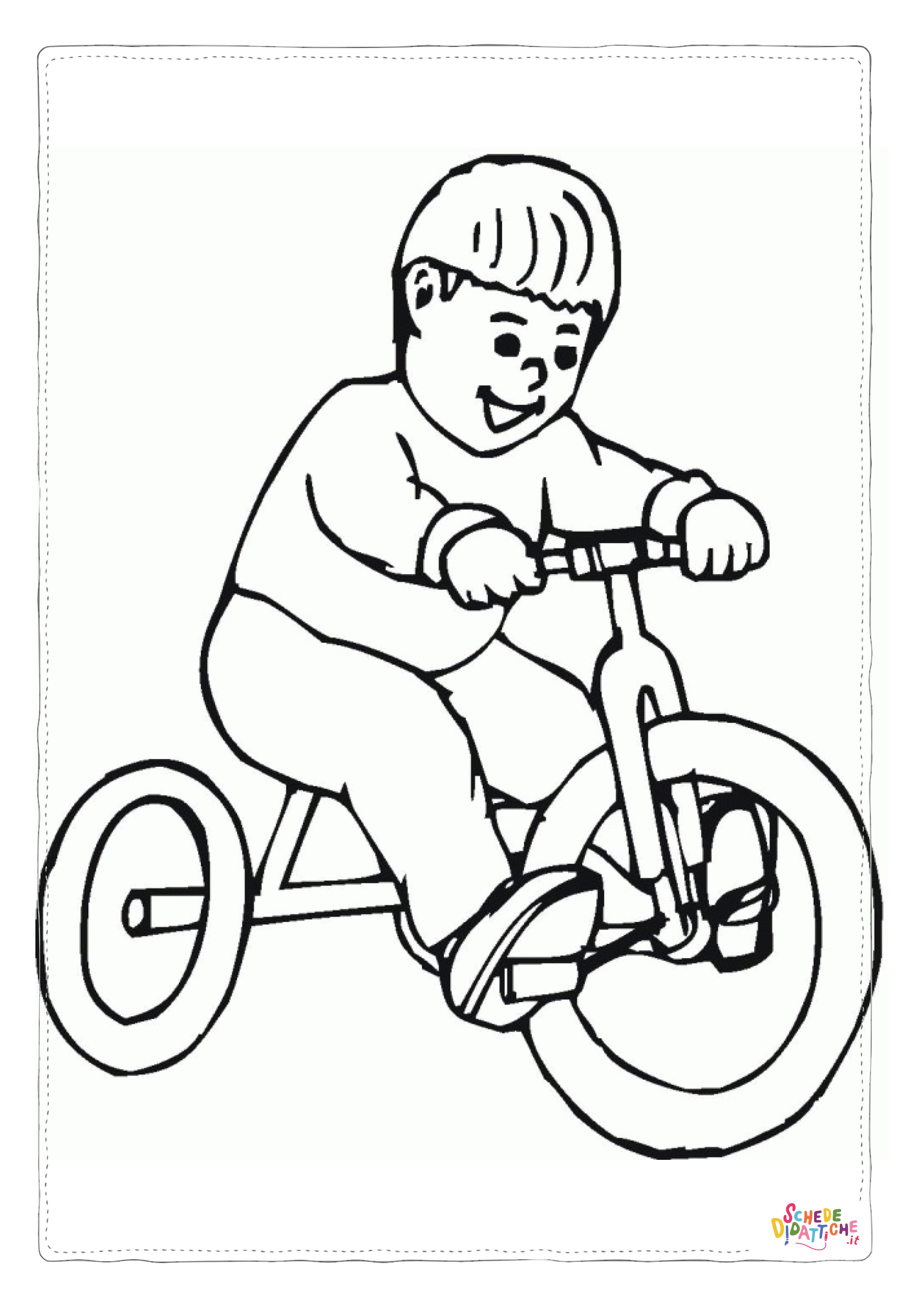 Disegno di bicicletta da stampare e colorare 23