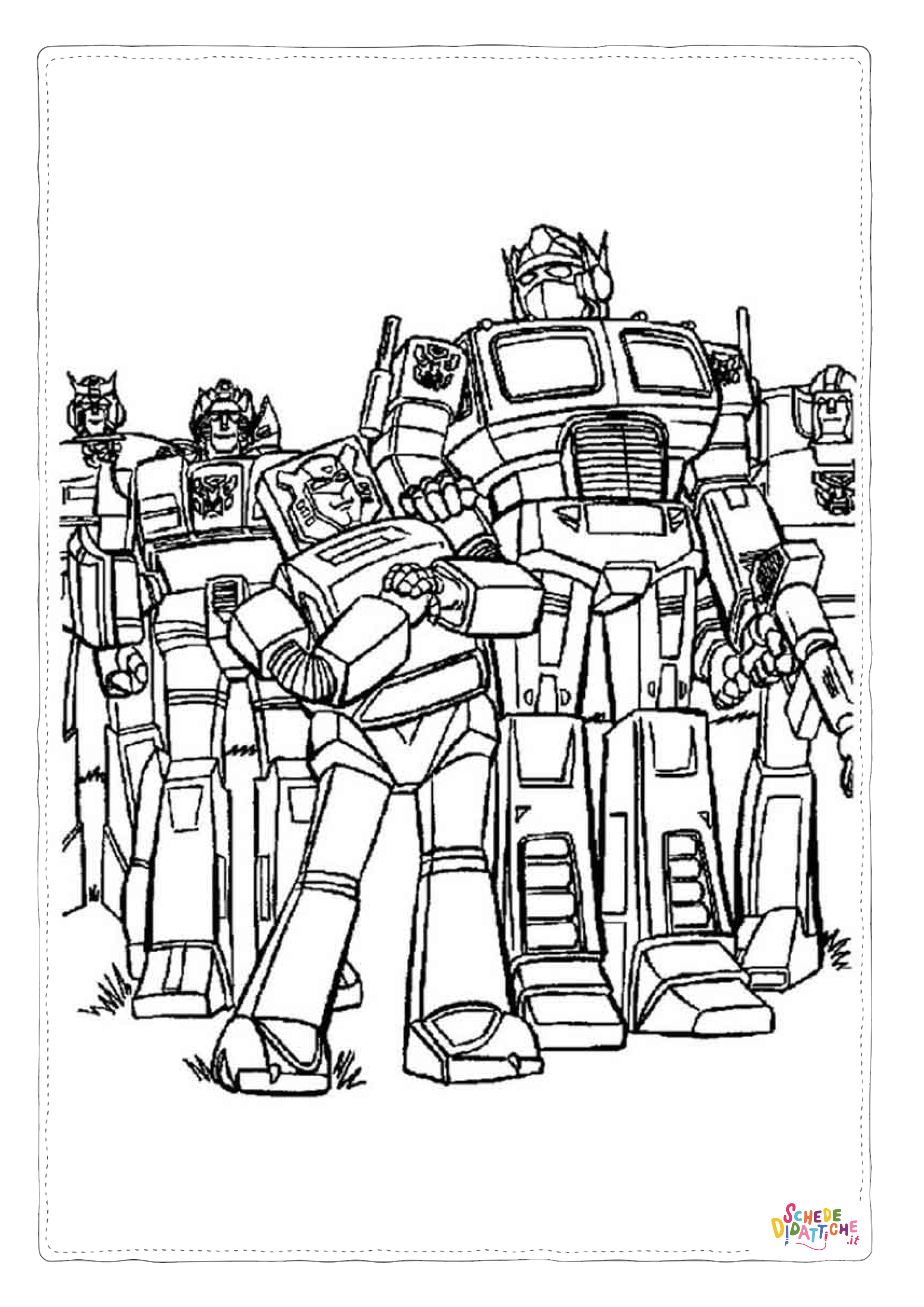 Disegno "Disegno di Transformers da stampare e colorare 47" Disegno di Transformers da stampare e colorare 47
